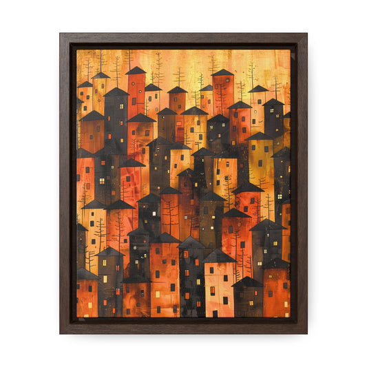 City of Inner Heights - Framed Canvas Wall Art