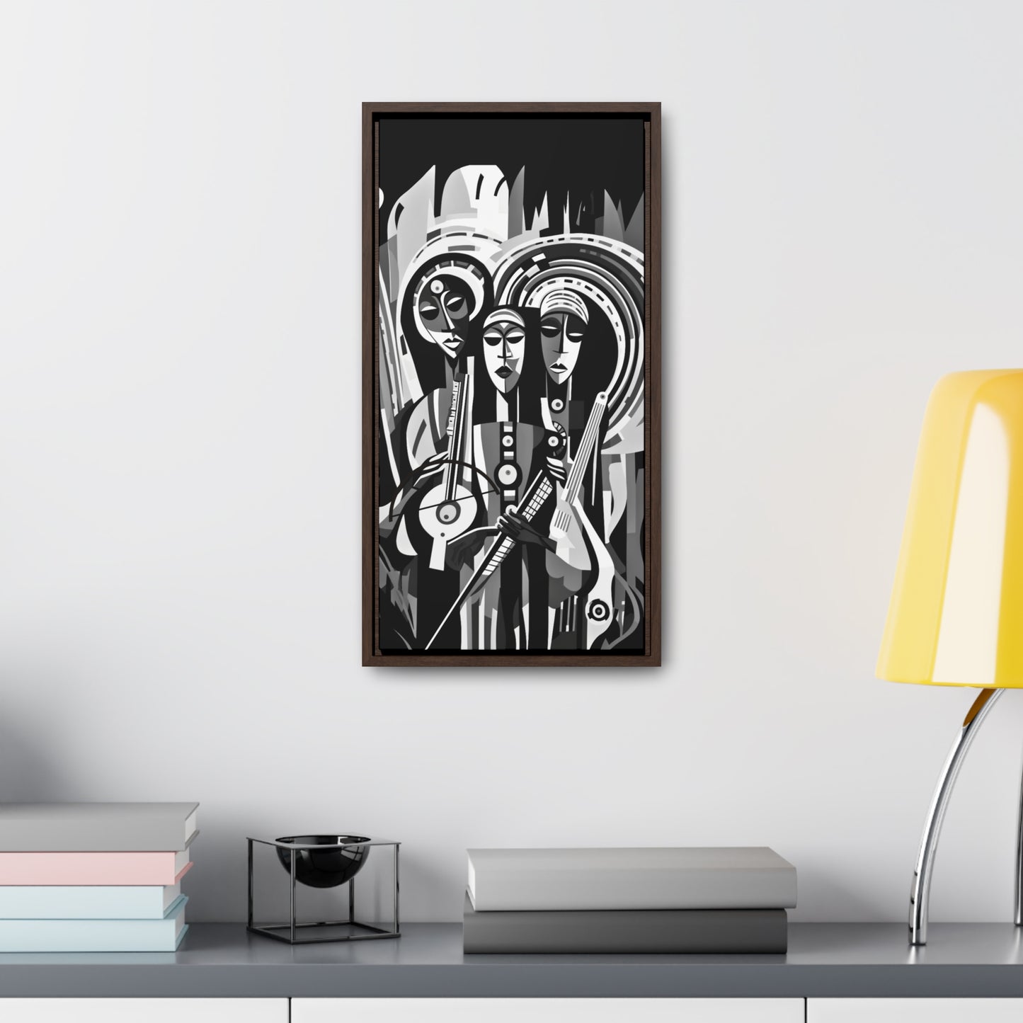 The Masinko Maestro - Framed Canvas b&w Wall Art