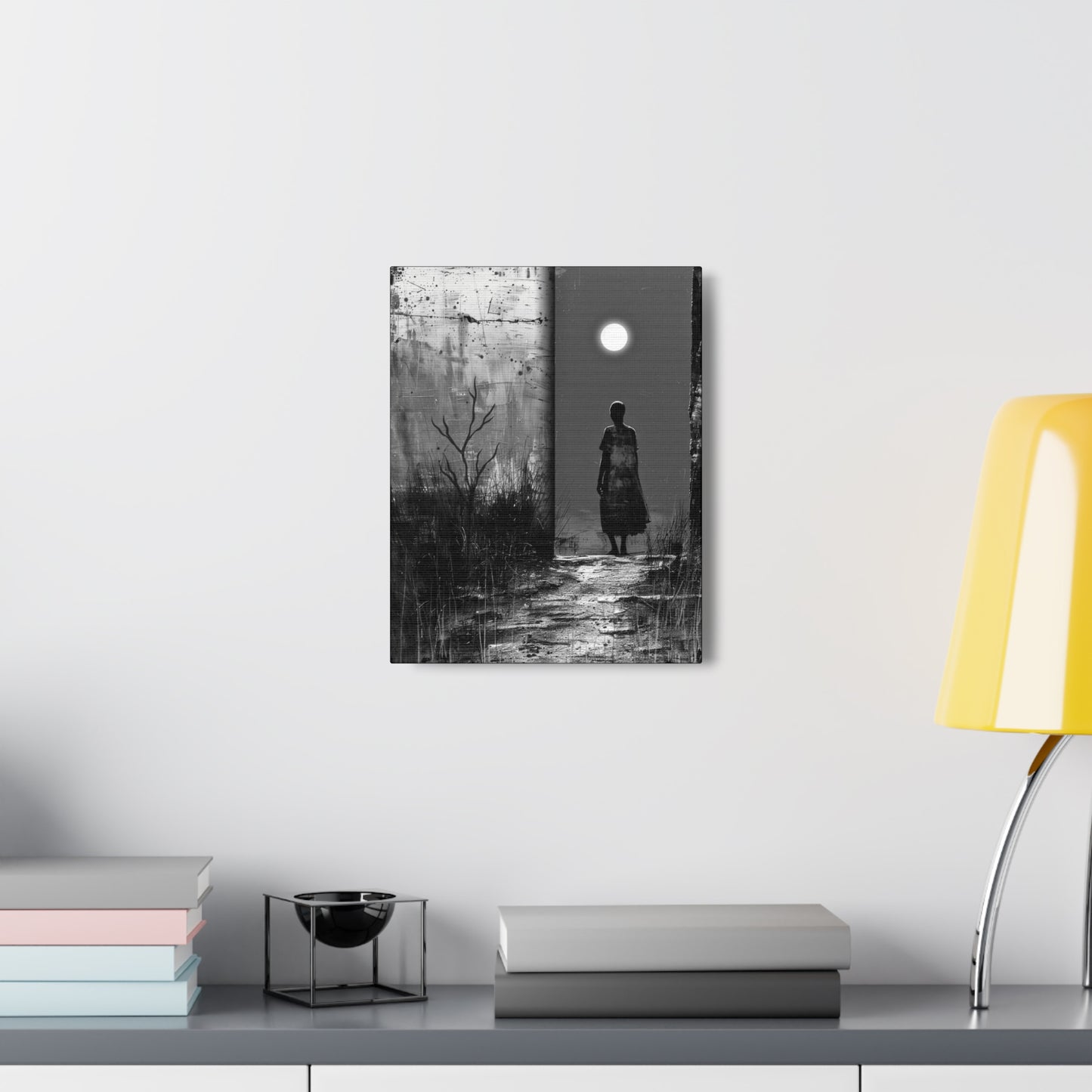 Turned the Corner - Canvas b&w Wall Art