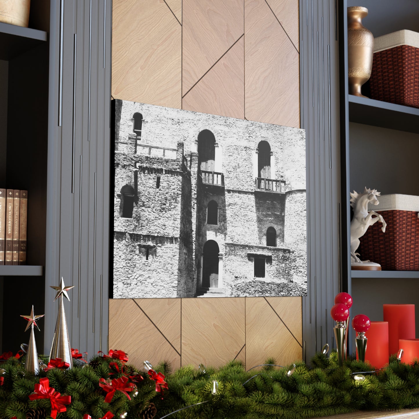 Whispers in Stone - Canvas Photography b&w