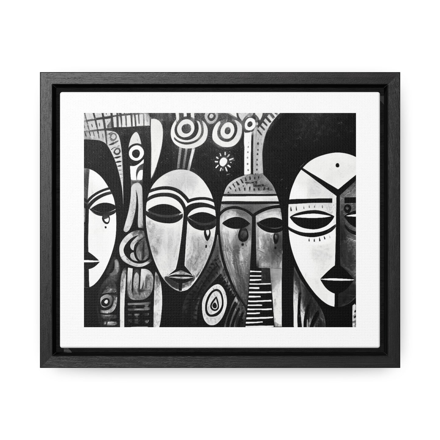 Journeys Anew - Framed Canvas b&w Wall Art