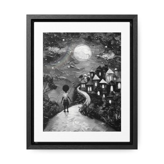 Path to Abundance II - Framed Canvas b&w Wall Art