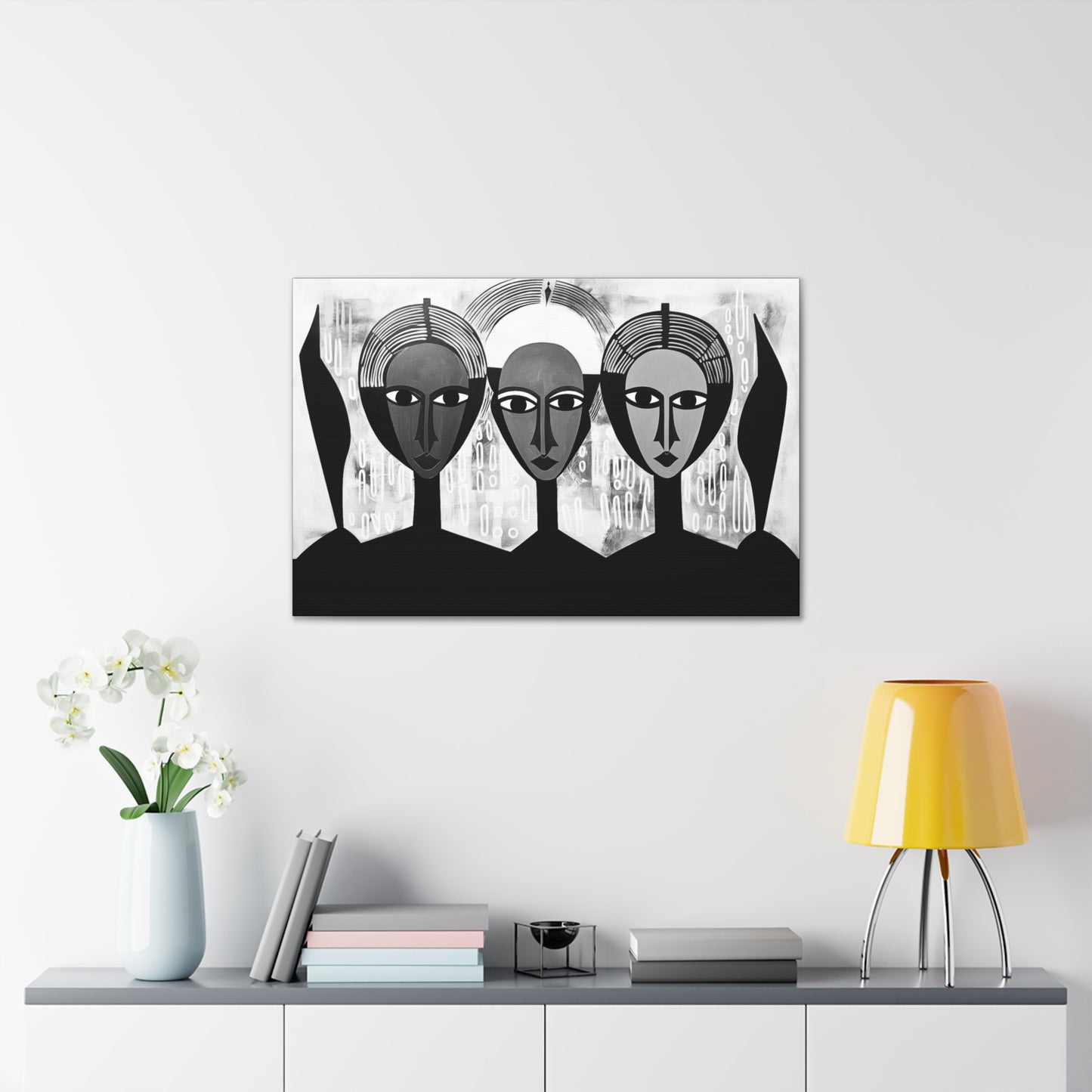 Guardian Angels - Canvas b&w Wall Art