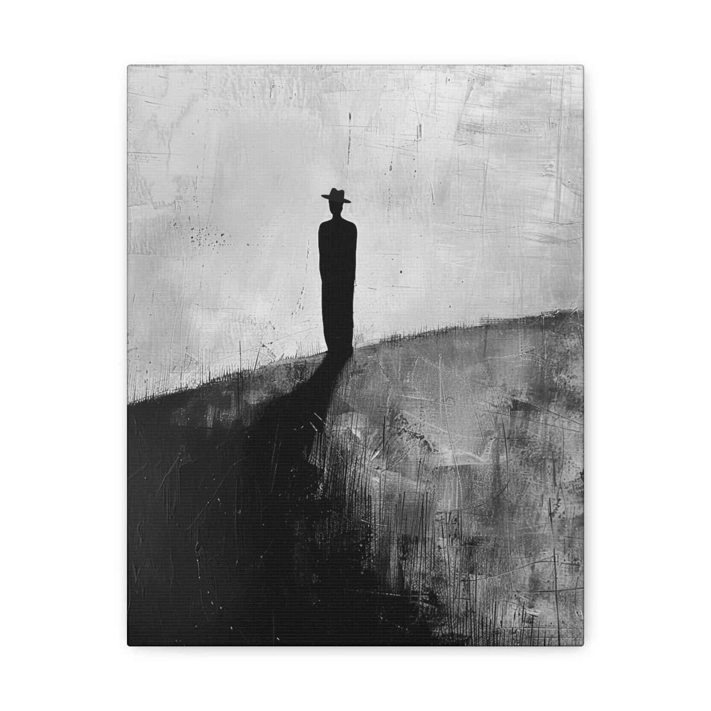 Alone, not Lonely - Canvas b&w Wall Art