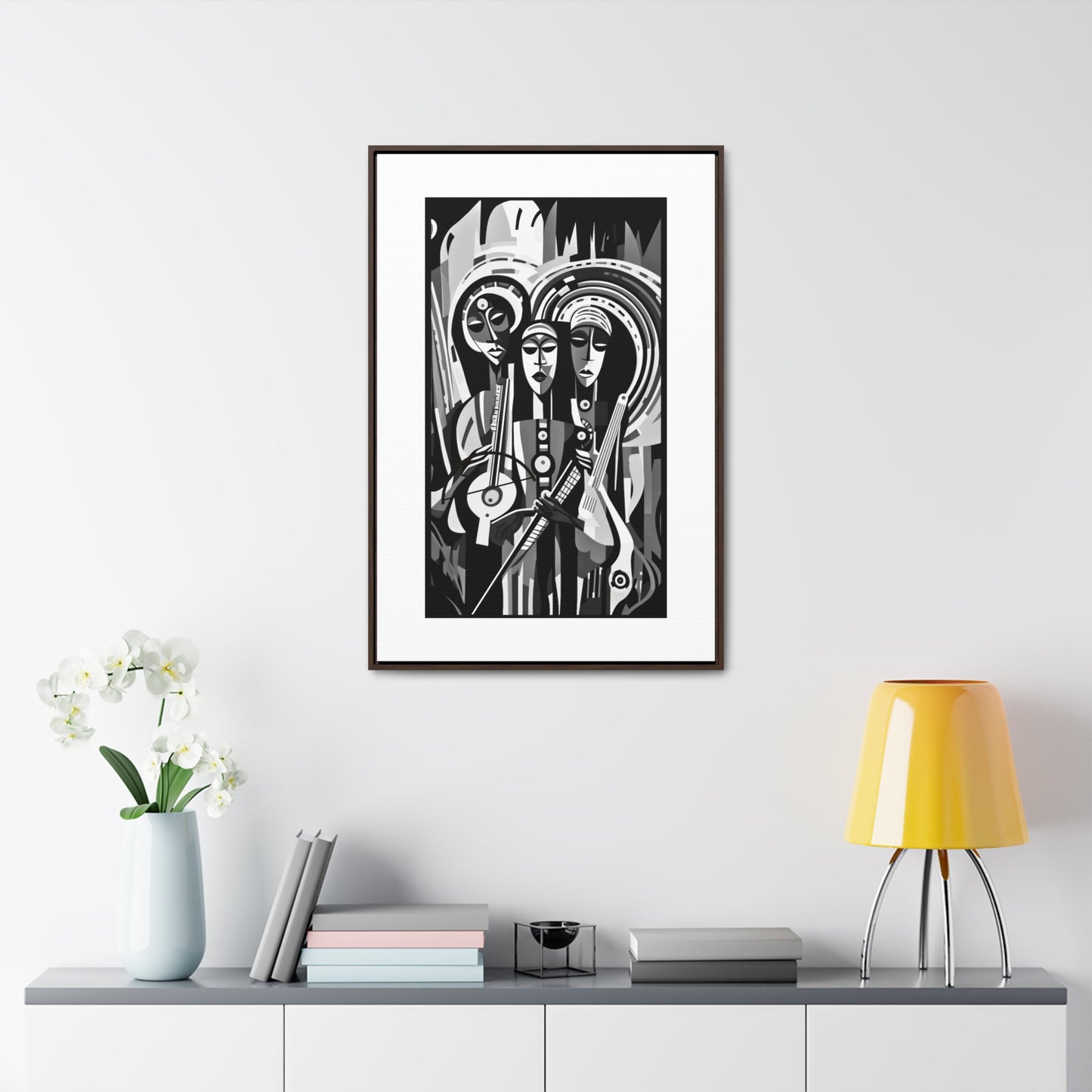 The Masinko Maestro - Framed Canvas b&w Wall Art