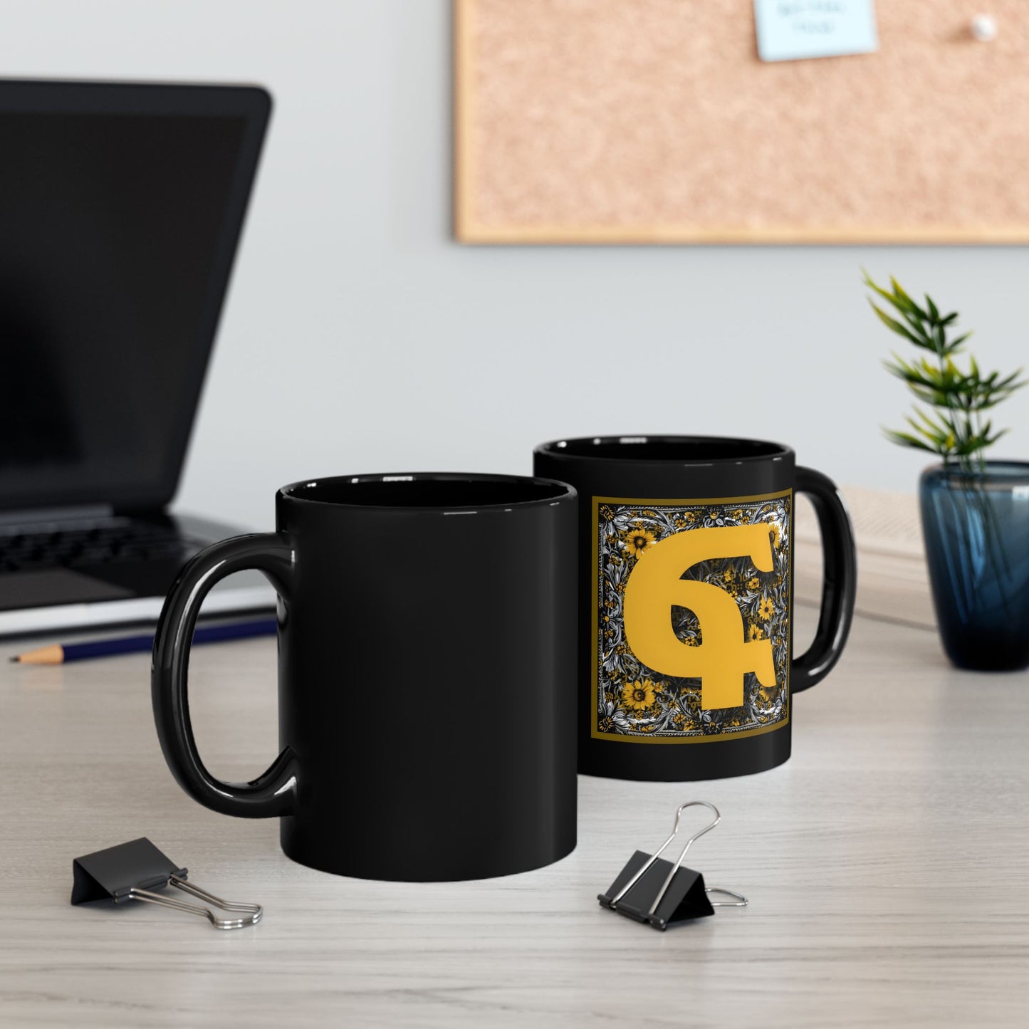 Love Ceramic Mug, black