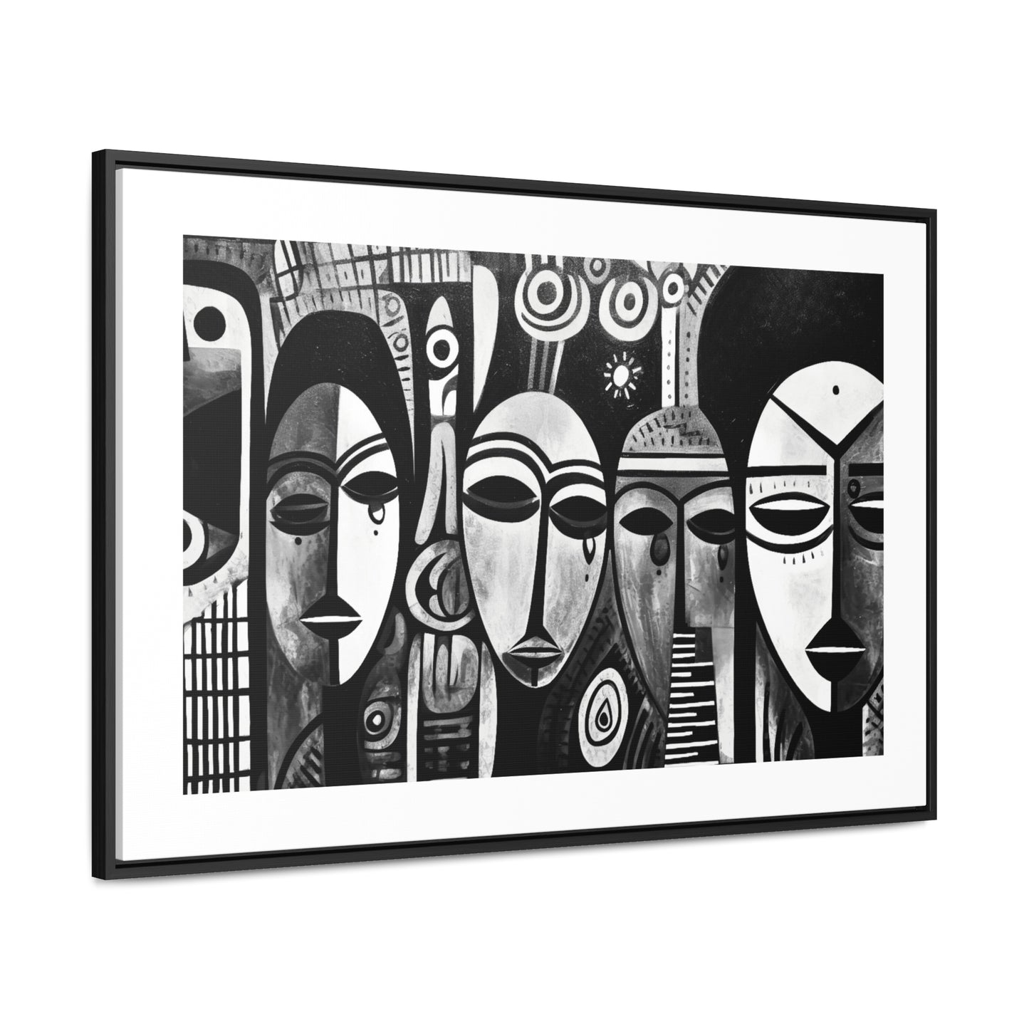 Journeys Anew - Framed Canvas b&w Wall Art
