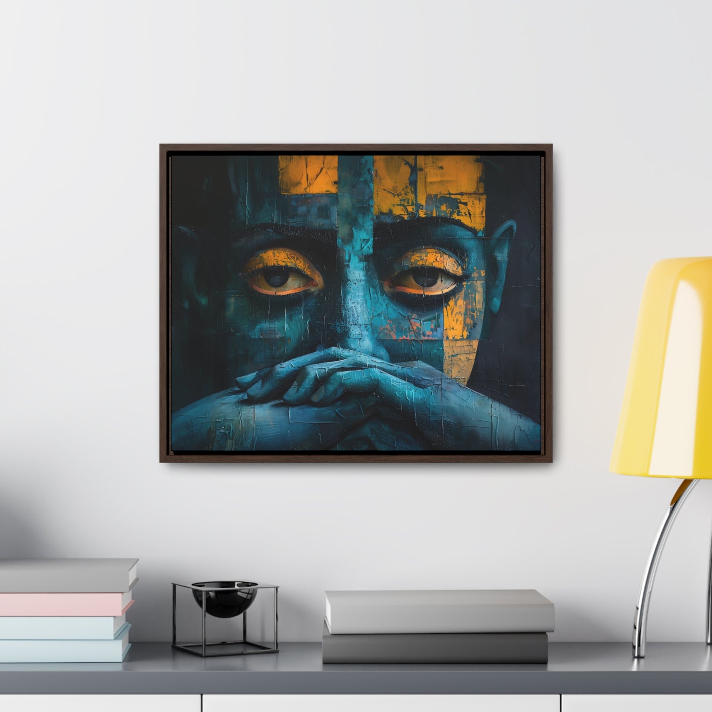Silent Contemplation - Framed Canvas Wall Art