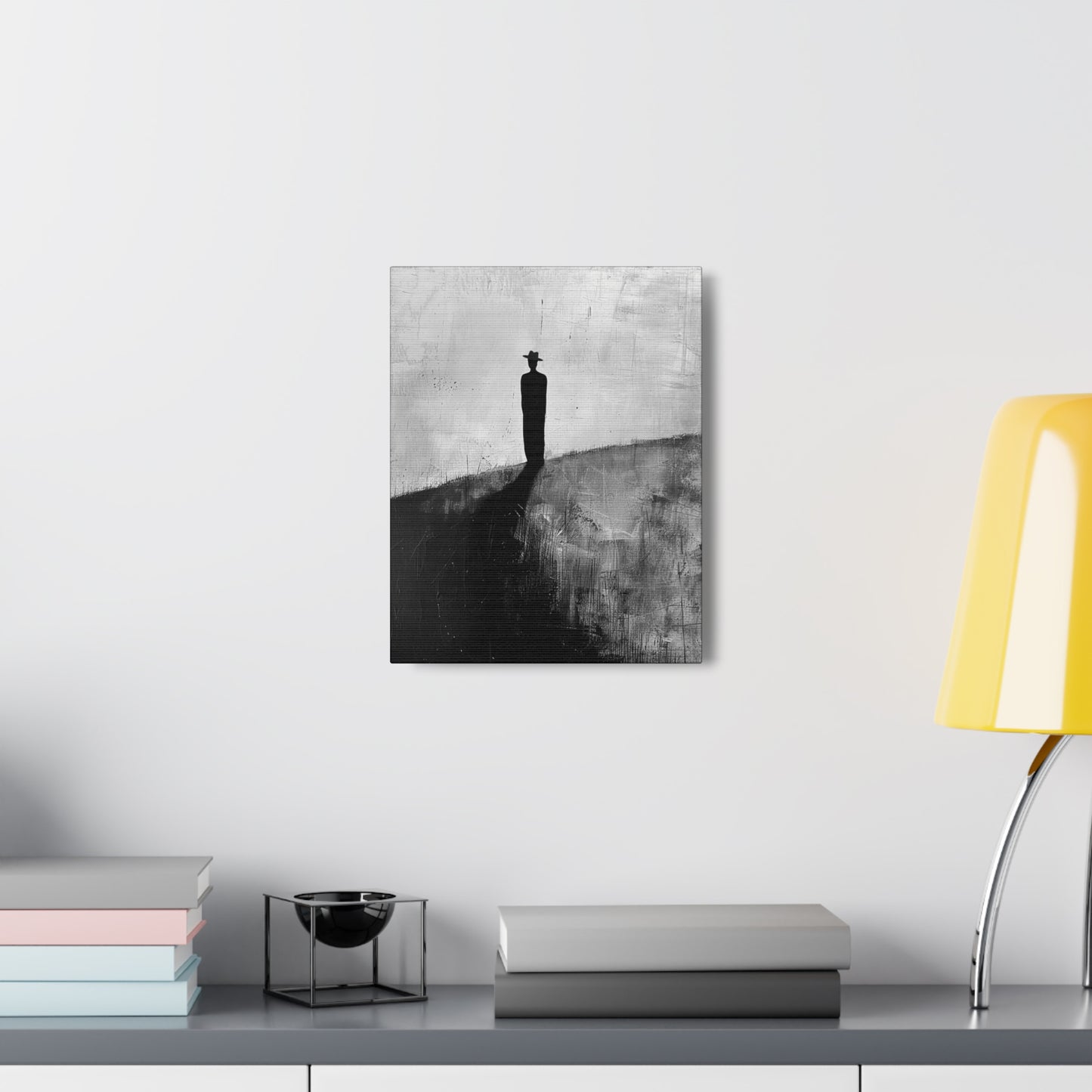 Alone, not Lonely - Canvas b&w Wall Art