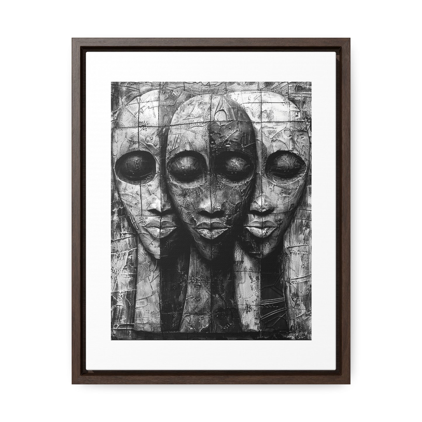 Got your back - Framed Canvas b&w Wall Art
