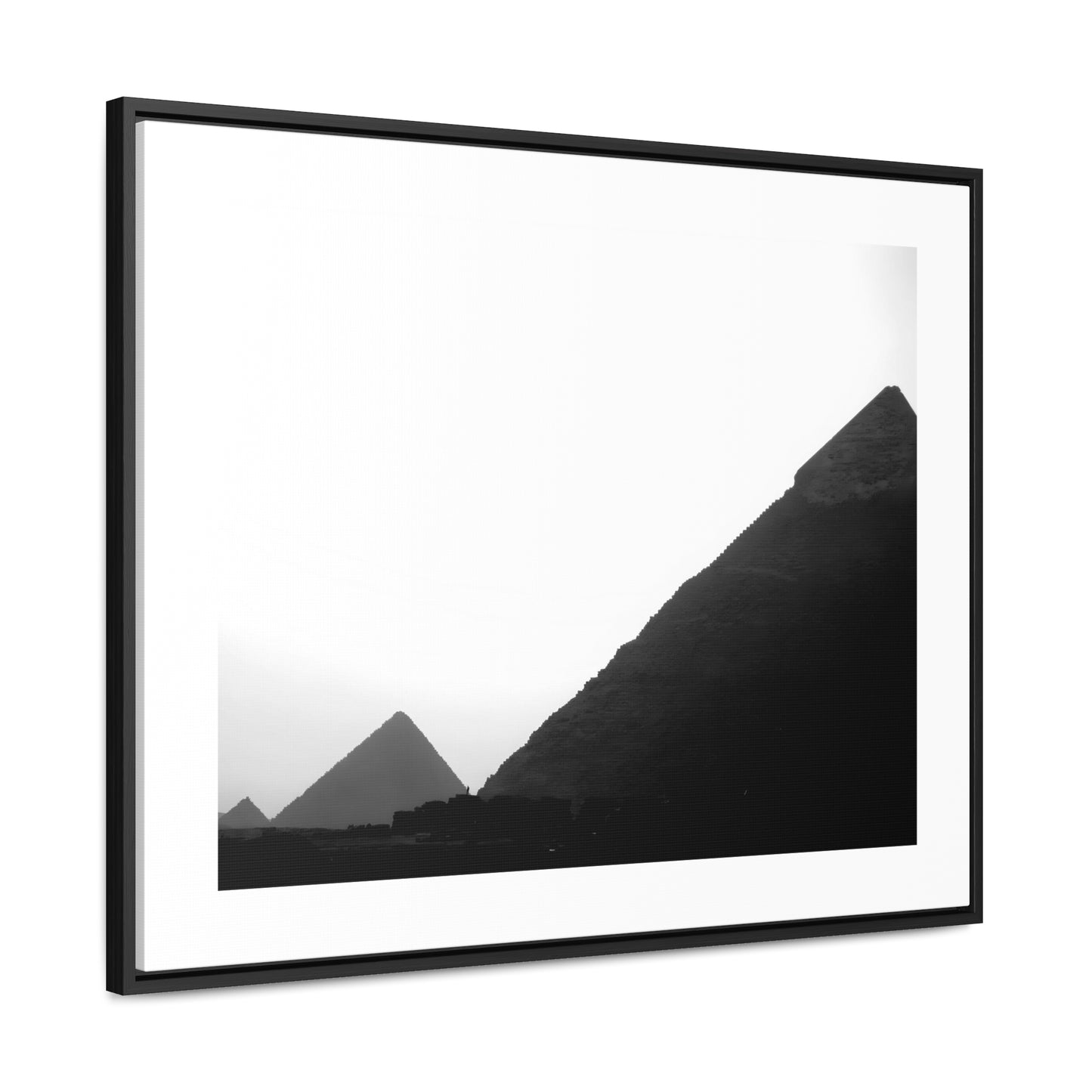 Timeless Echoes - Framed Canvas Photography b&w