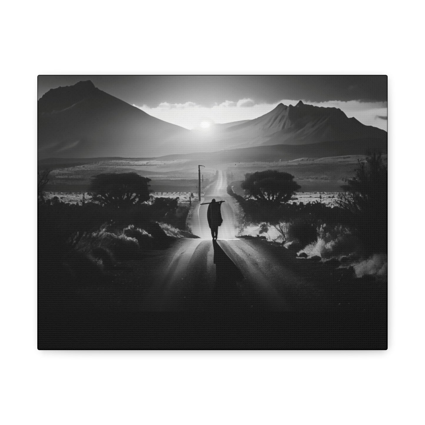 Not without purpose - Canvas b&w Wall Art