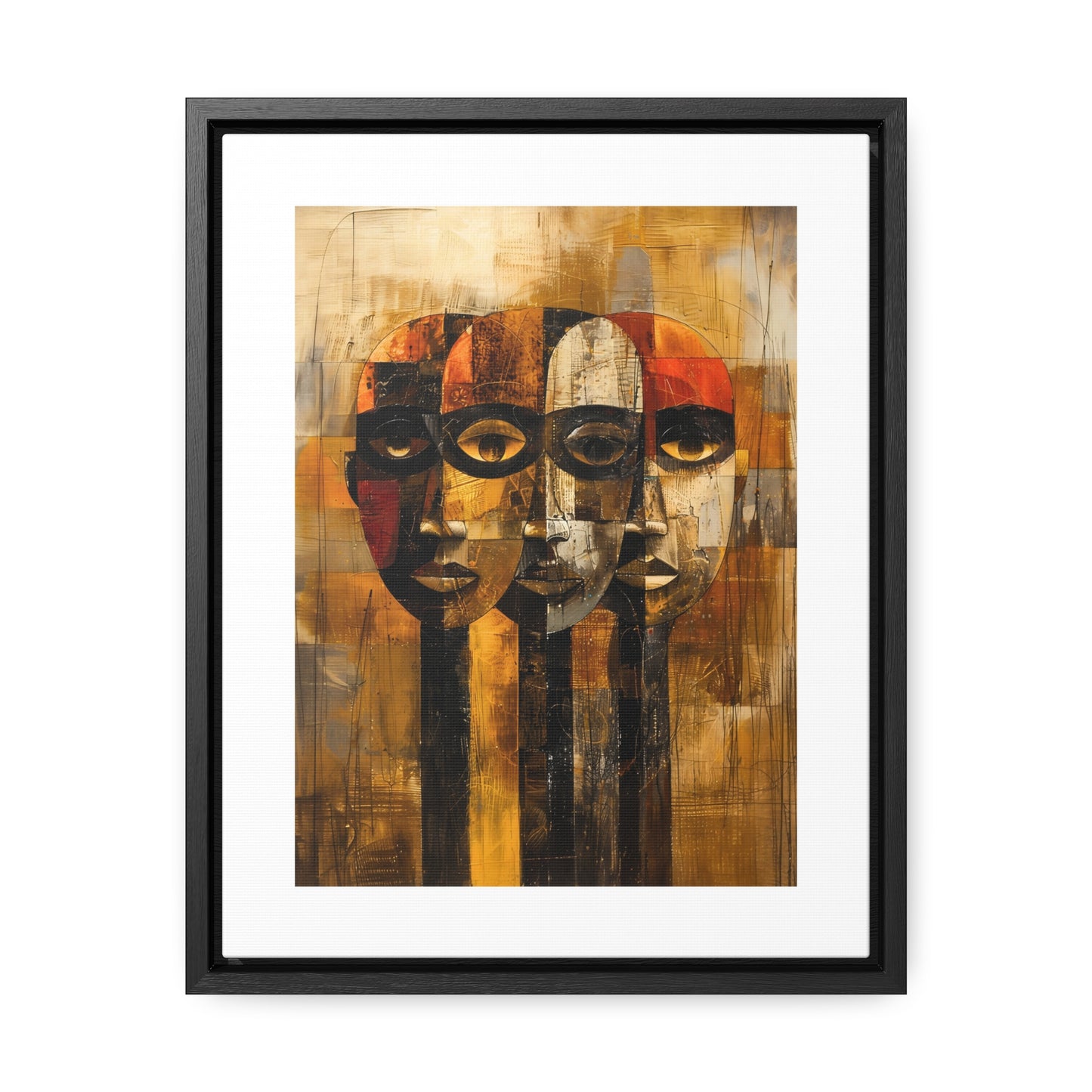 Beneath the Veil - Framed Canvas Wall Art