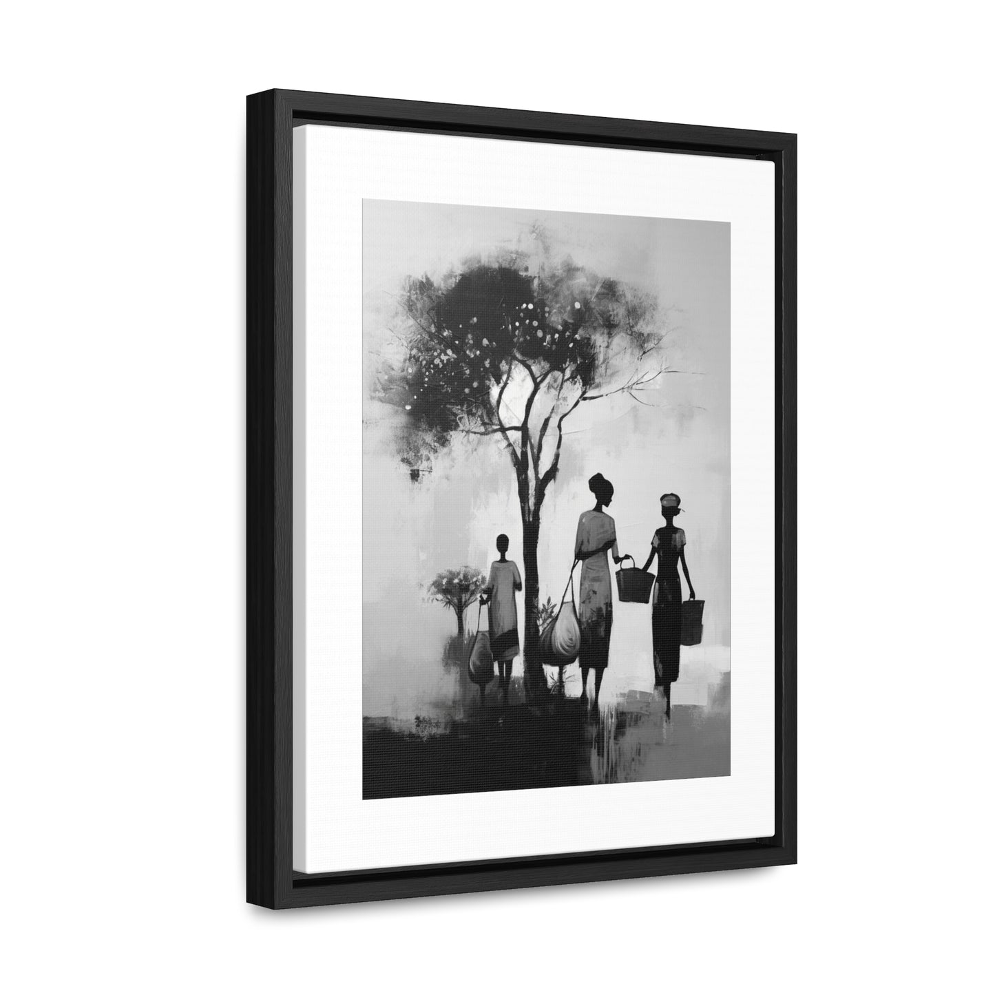 Baskets of Bond and Grace - Framed Canvas b&w Wall Art