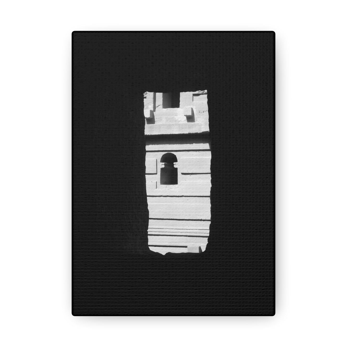Sacred Portal - Canvas Photography b&w