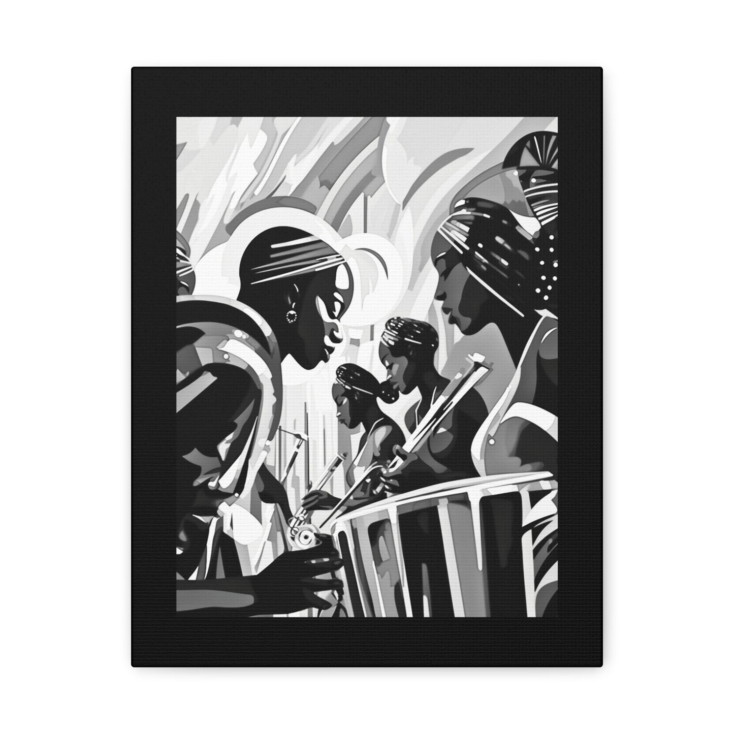 Street Pulse - Canvas b&w Wall Art