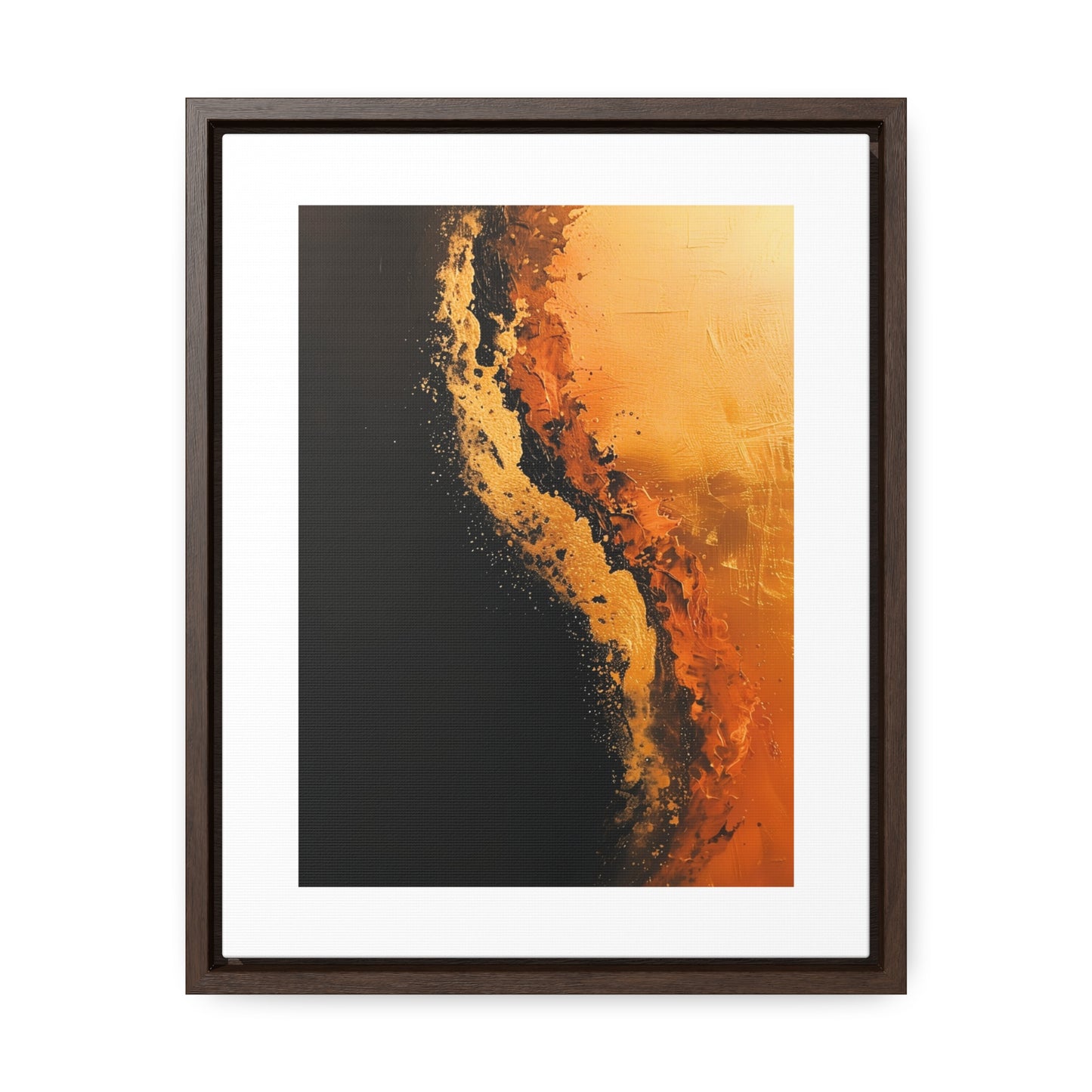 Yin Yang Shore - Framed Canvas Wall Art