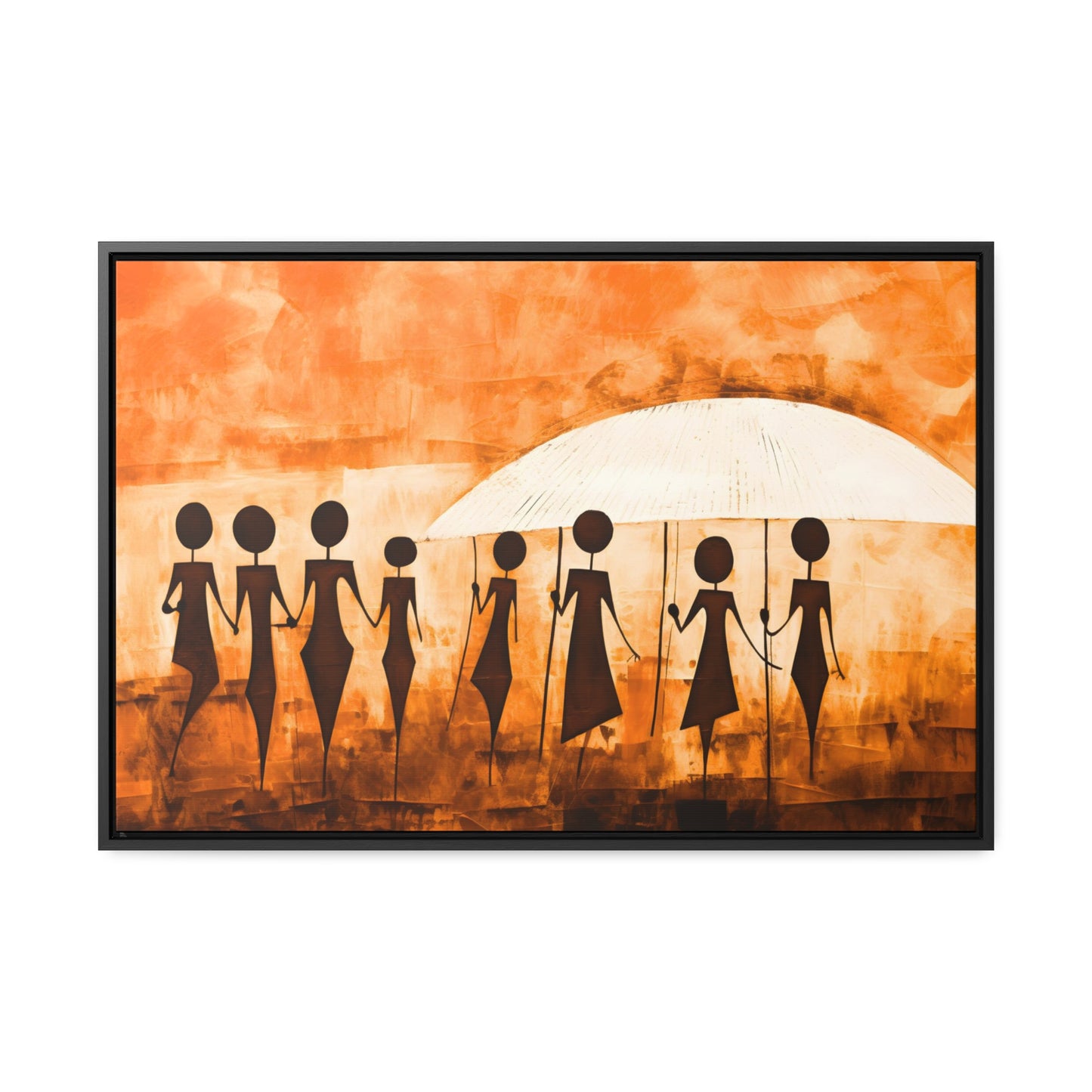 ስንቅ's Divine Design - Framed Canvas Wall Art