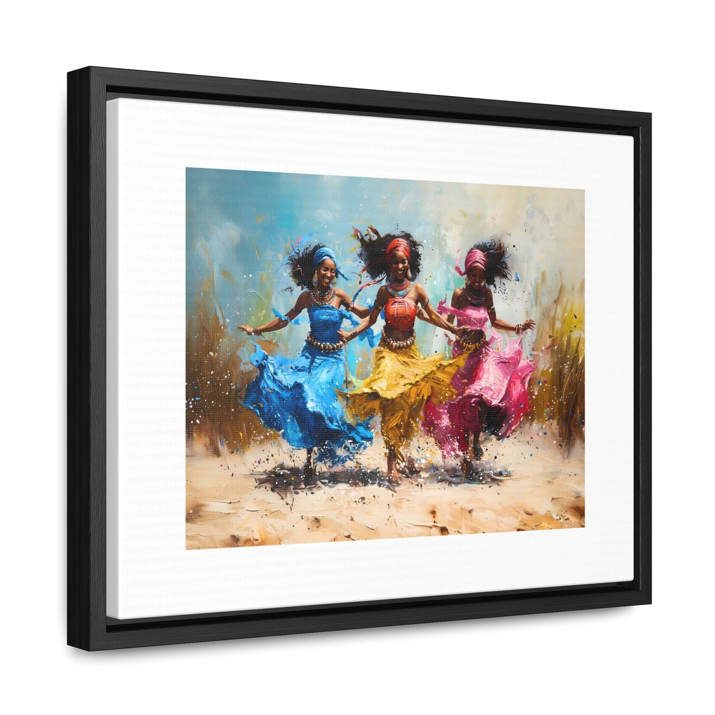 Windswept Rhythm - Framed Canvas Wall Art