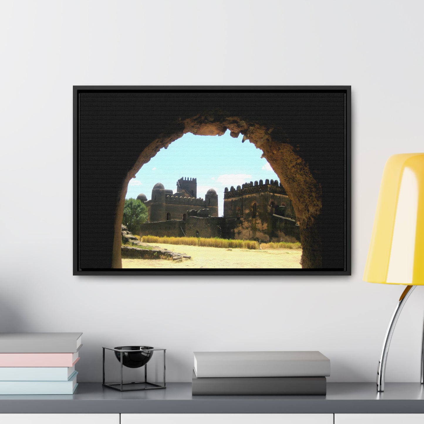 Through the Lion's Jaws - Framed Canvas Photography