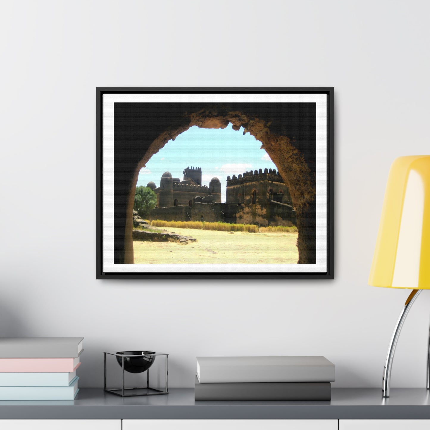 Through the Lion's Jaws - Framed Canvas Photography
