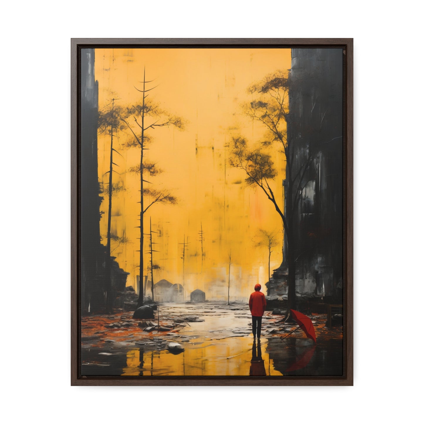 Unveiling the Sky - Framed Canvas Wall Art