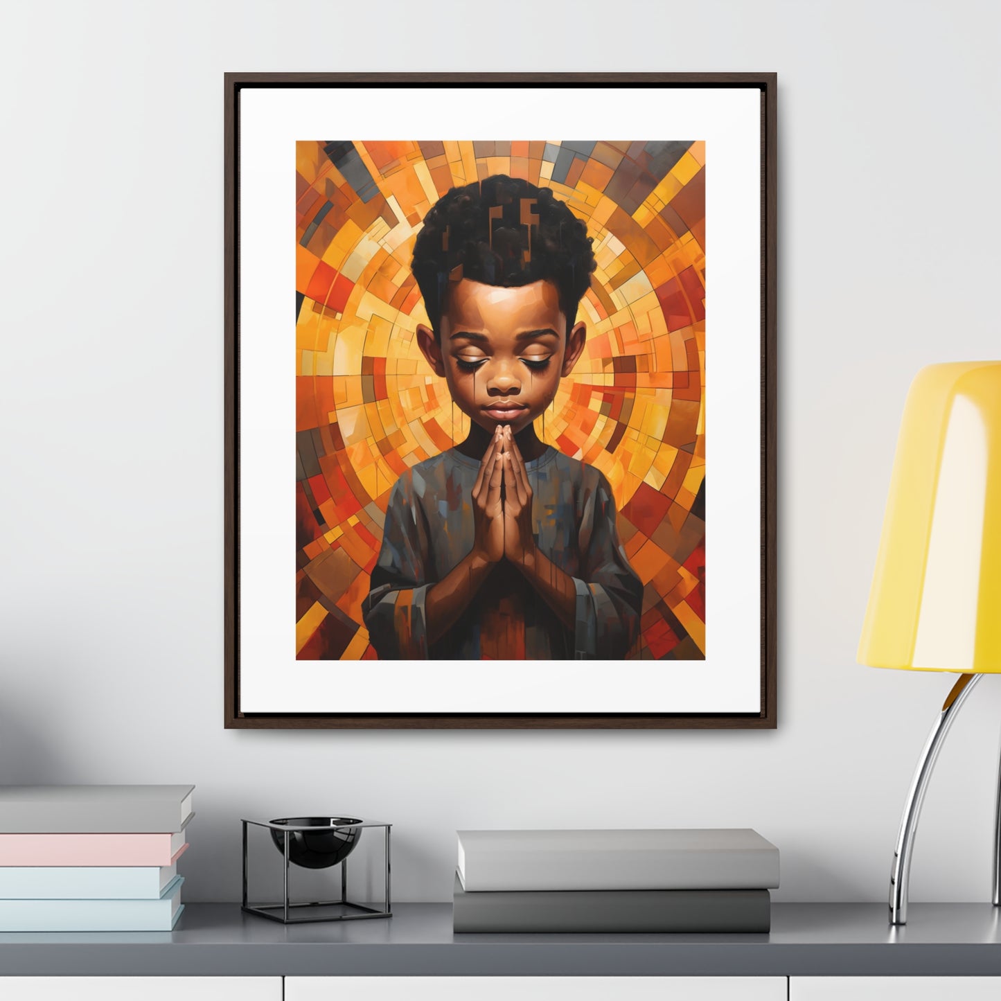 Radiance of Grace - Framed Canvas Wall Art