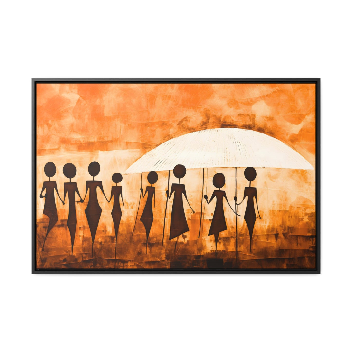 ስንቅ's Divine Design - Framed Canvas Wall Art
