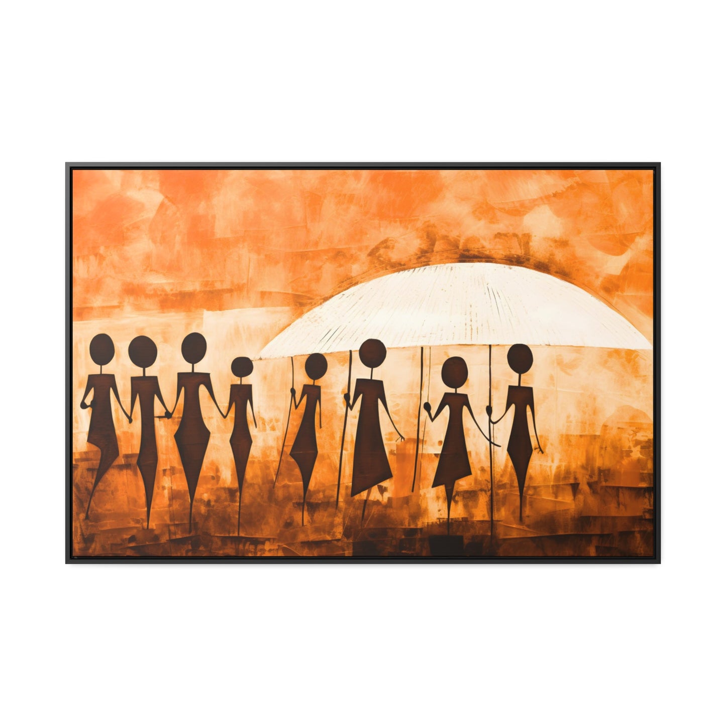 ስንቅ's Divine Design - Framed Canvas Wall Art