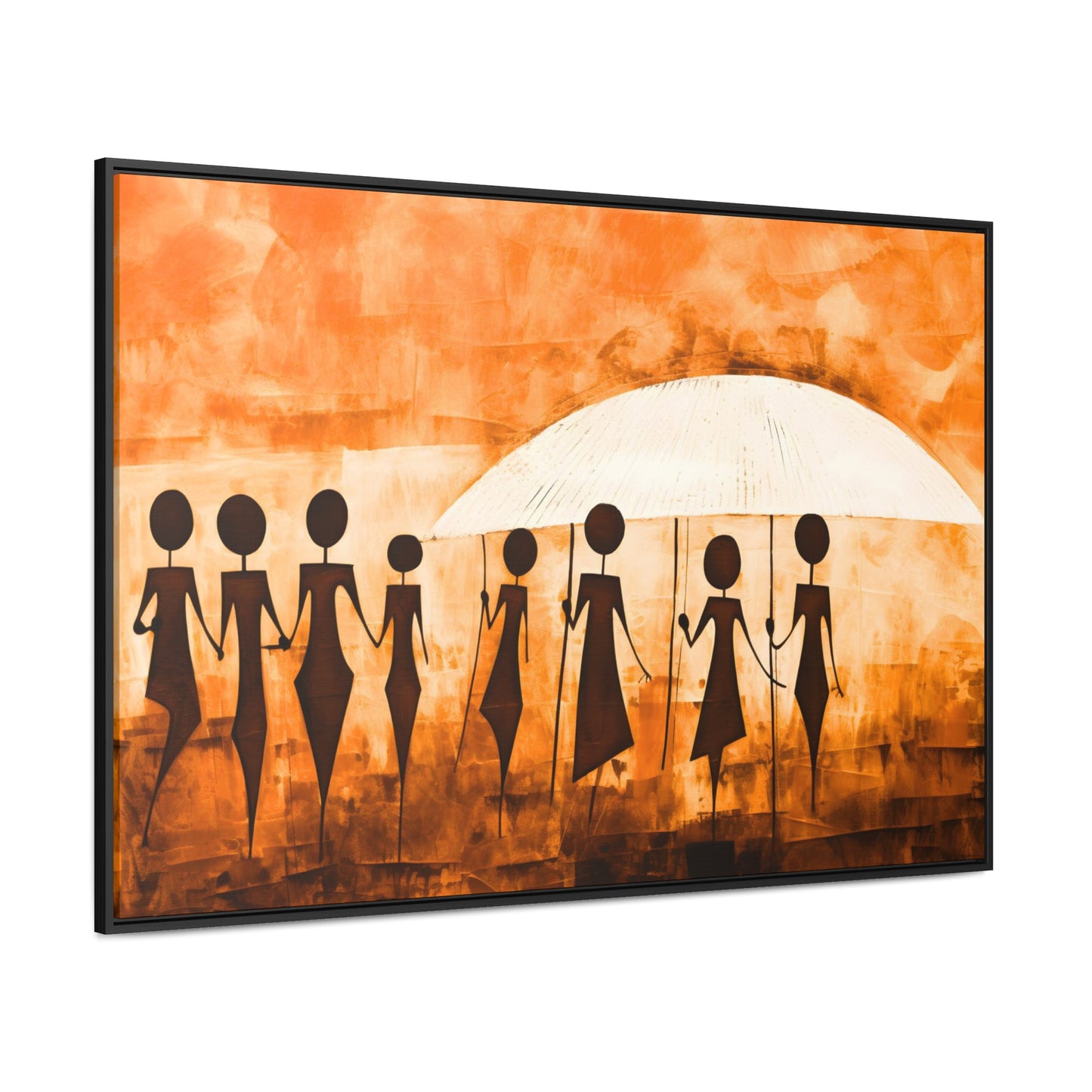 ስንቅ's Divine Design - Framed Canvas Wall Art
