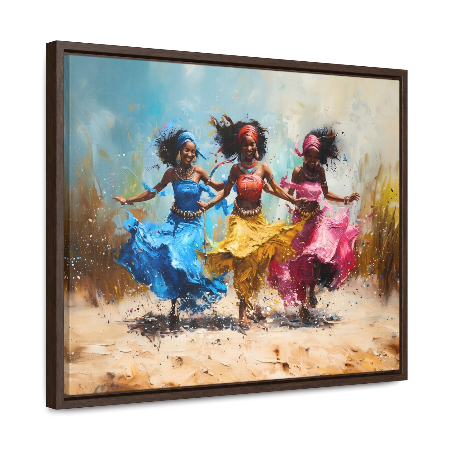 Windswept Rhythm - Framed Canvas Wall Art
