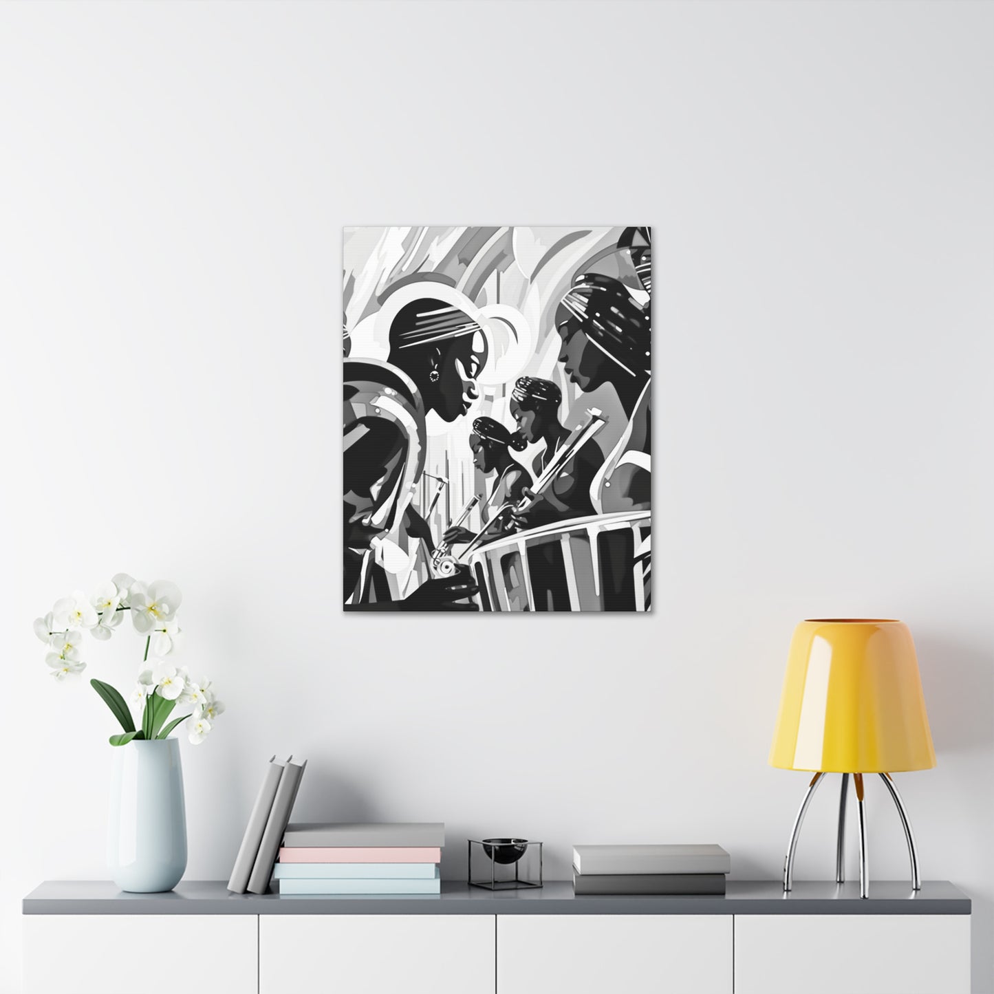 Street Pulse - Canvas b&w Wall Art