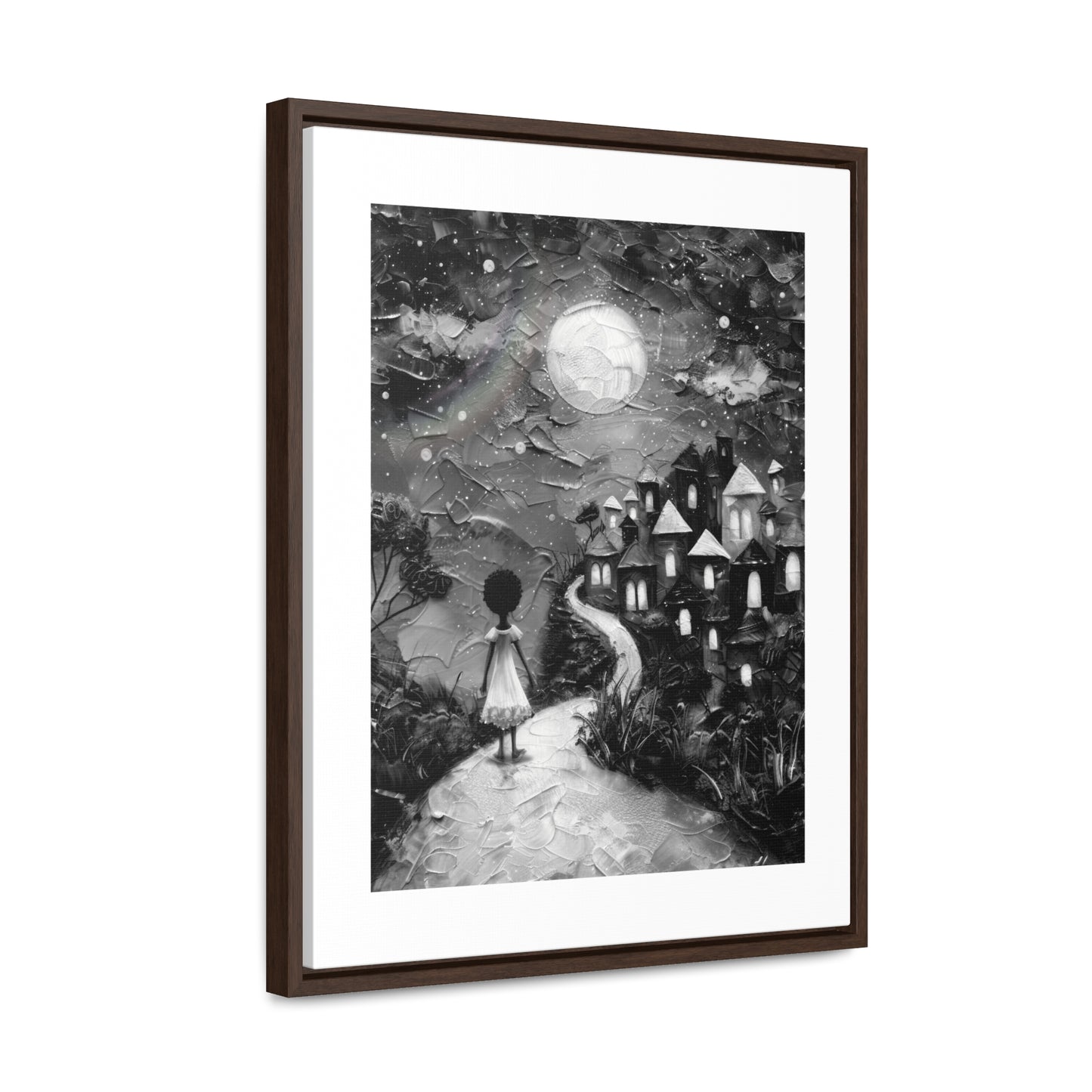 Path to Abundance I - Framed Canvas b&w Wall Art