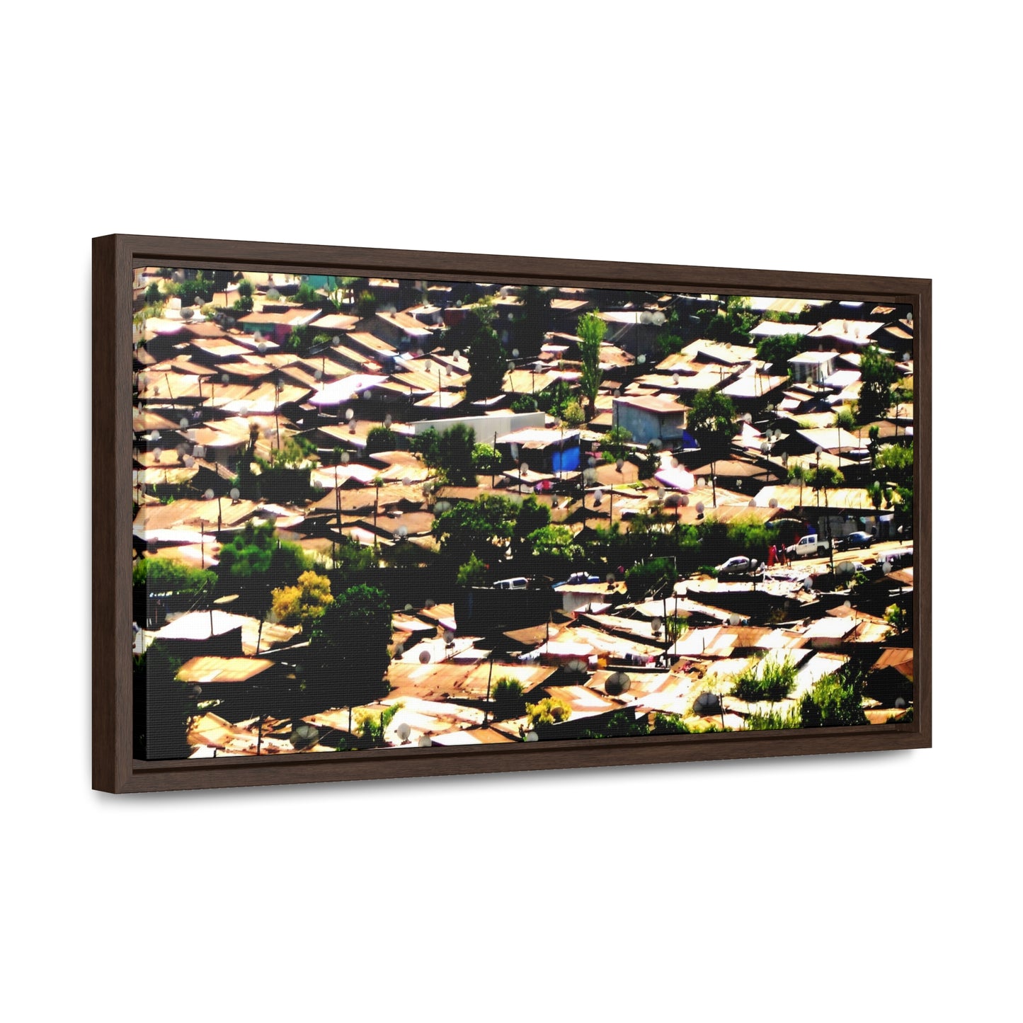 The Hood: a Mercato Mosaic - Framed Canvas Photography