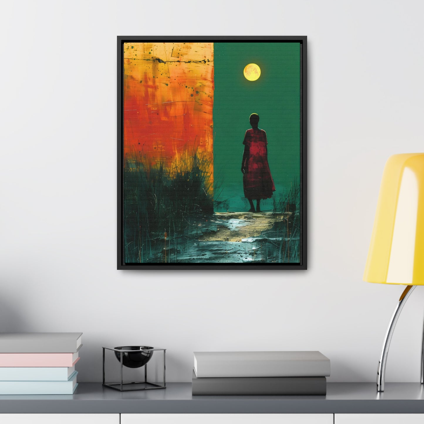 Turned the Corner - Framed Canvas Wall Art