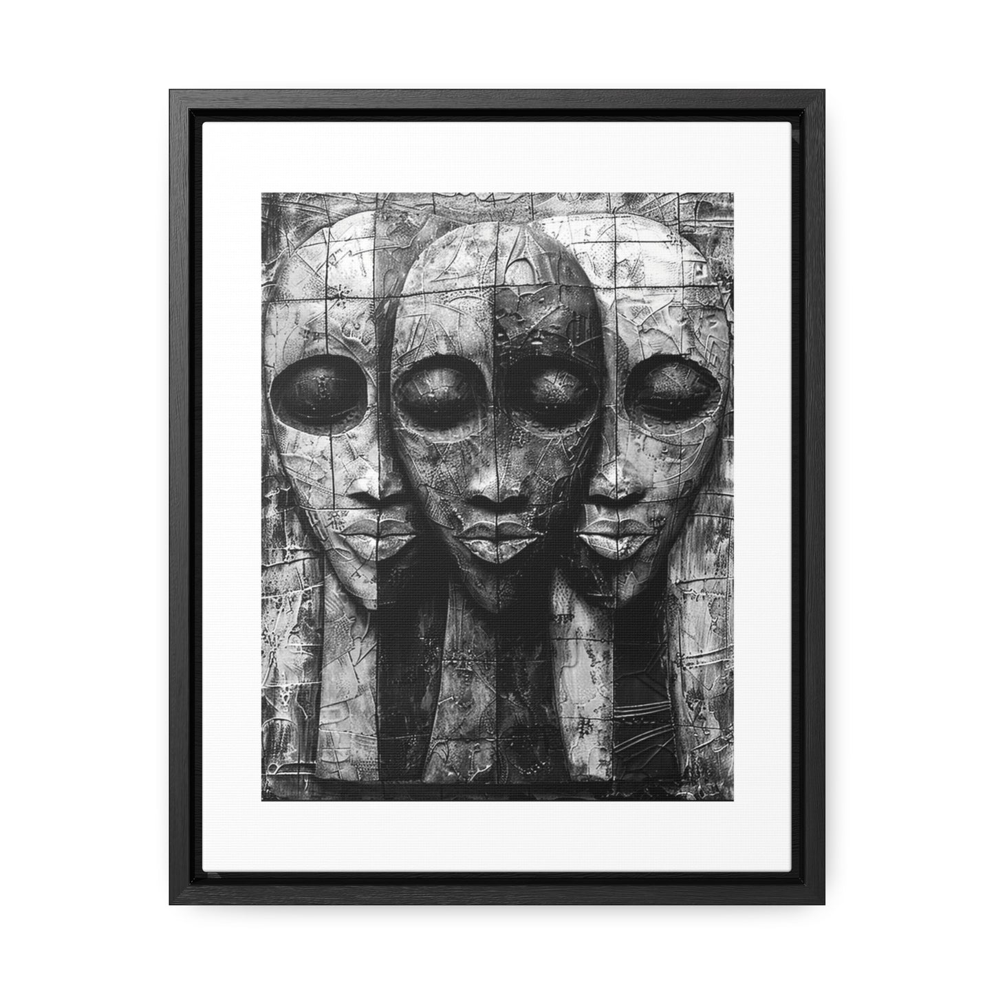 Got your back - Framed Canvas b&w Wall Art