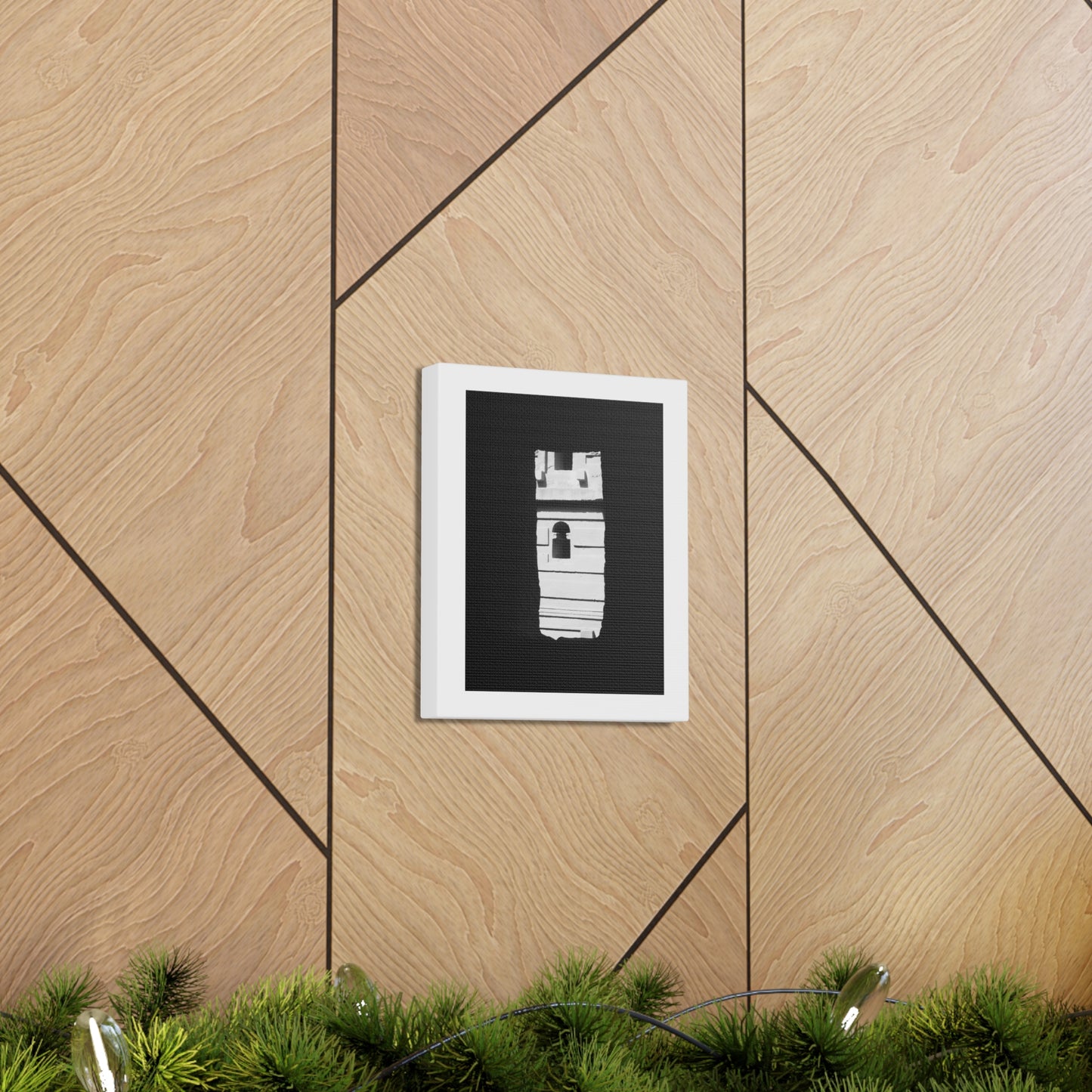 Sacred Portal - Canvas Photography b&w