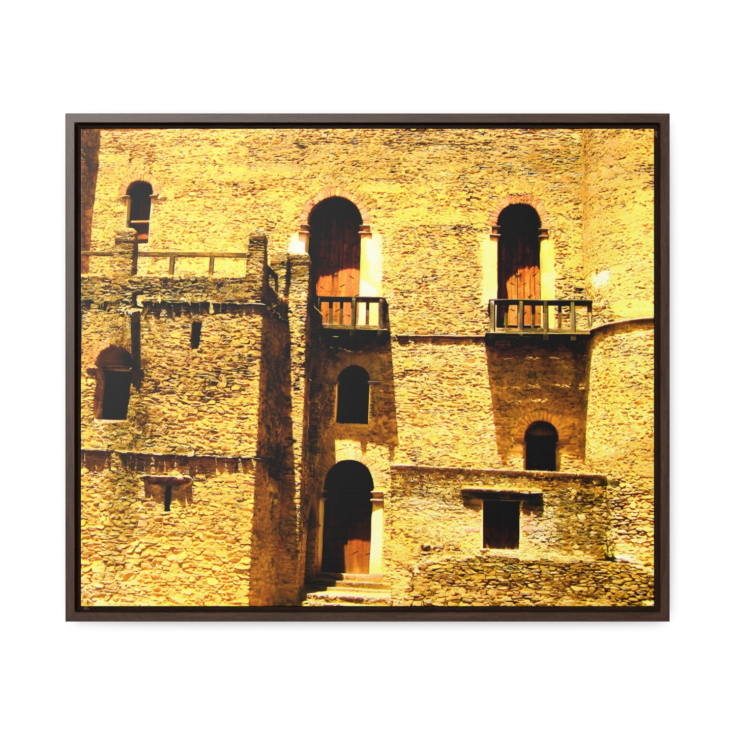 Whispers in Stone - Framed Canvas Photography