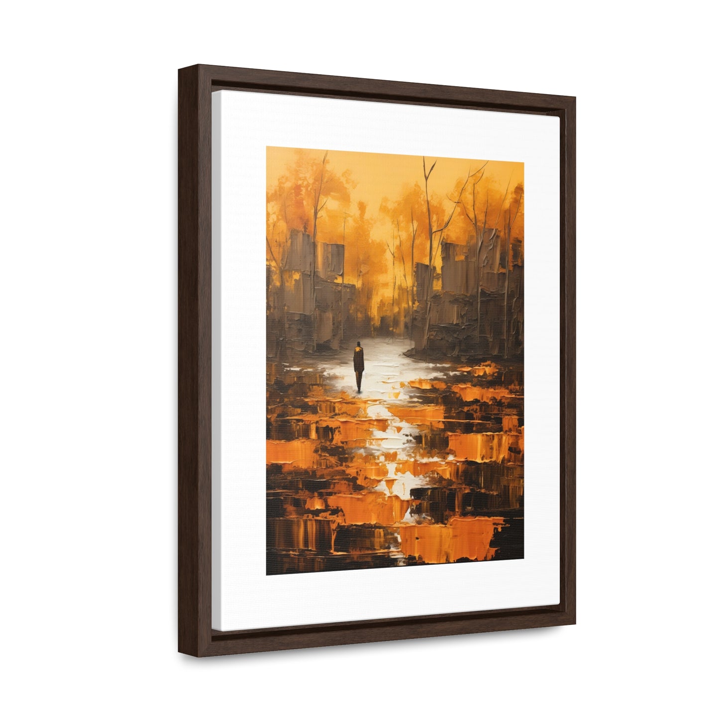 Solitude's Wisdom - Framed Canvas Wall Art