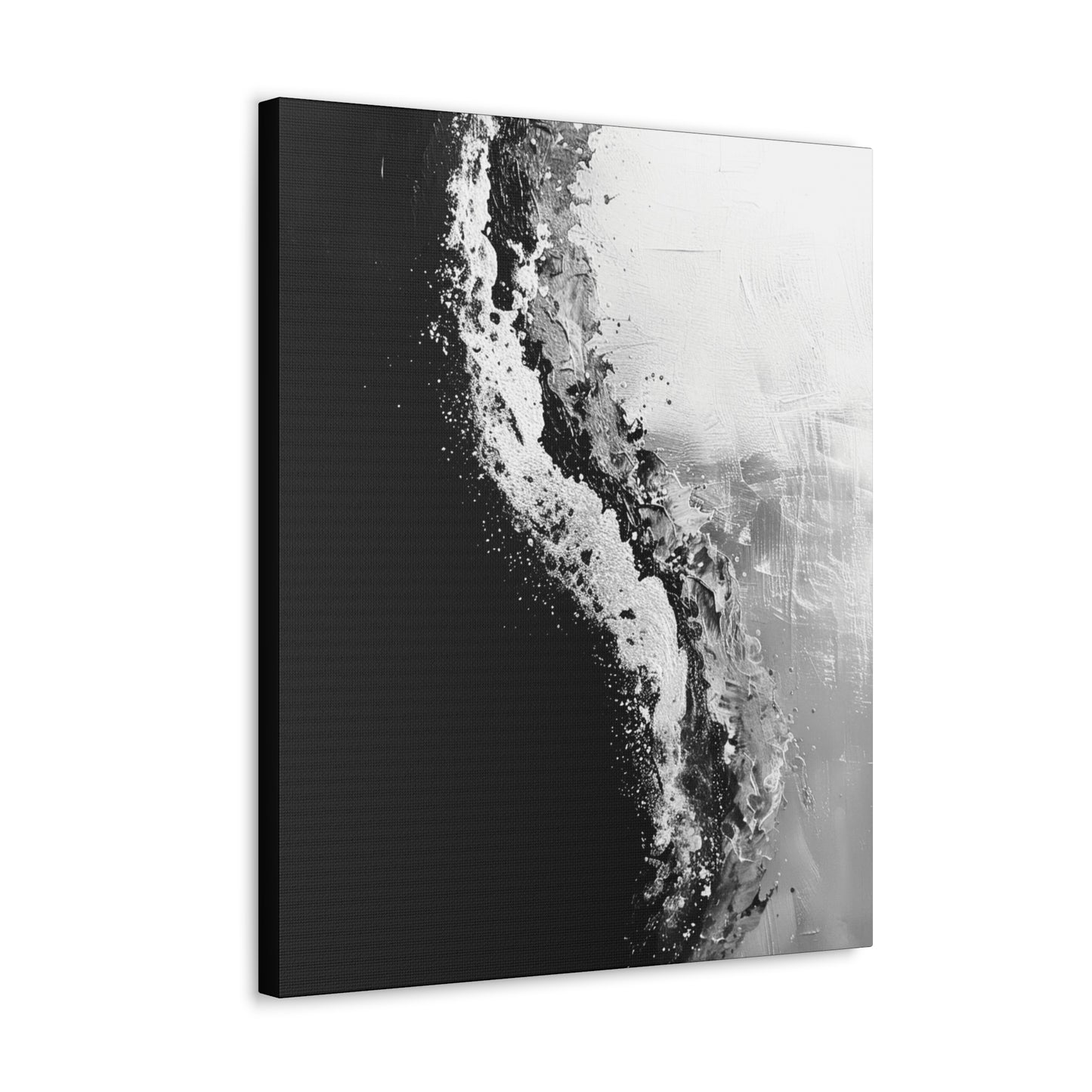 Yin Yang Shore - Canvas b&w Wall Art