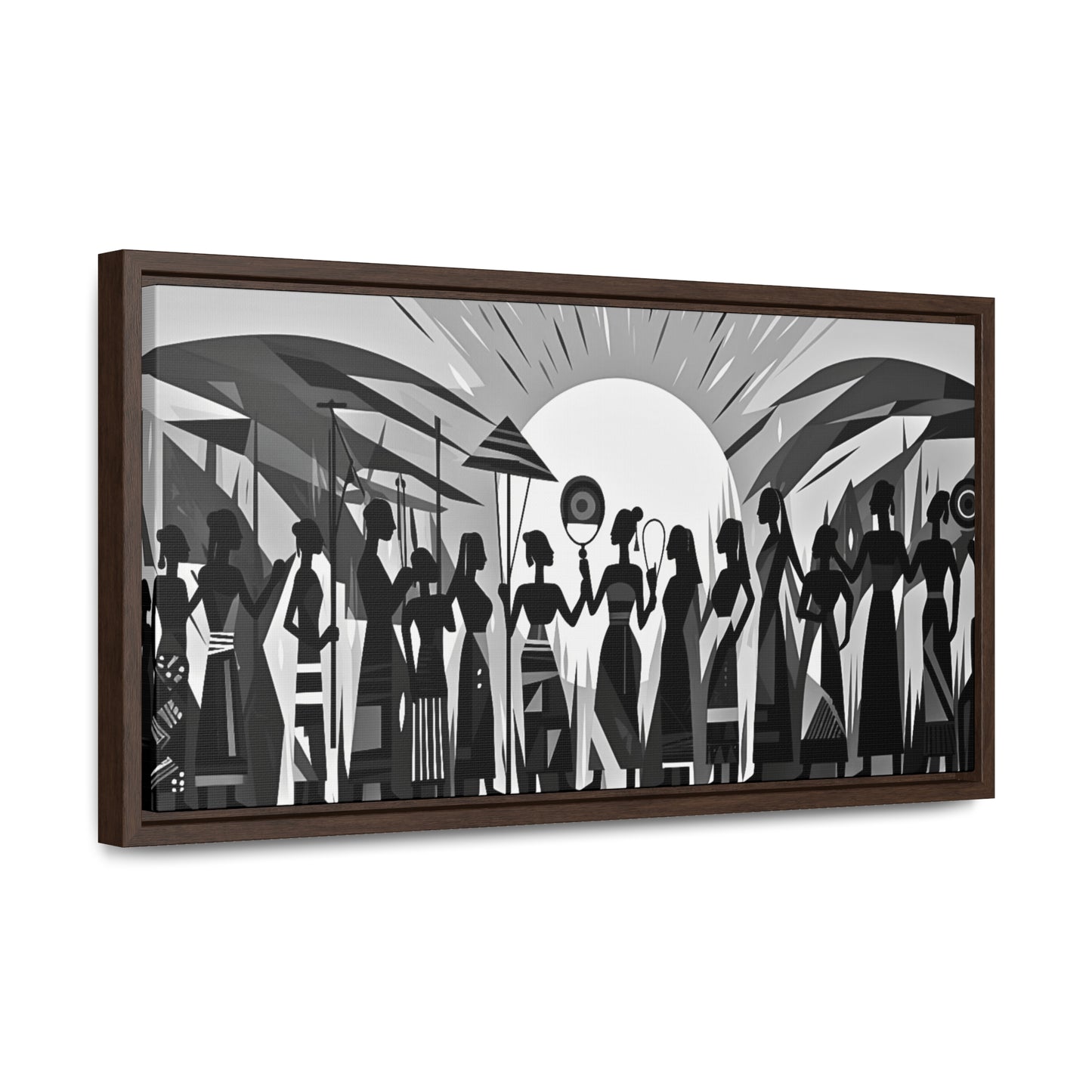 Bereket - Framed Canvas b&w Wall Art