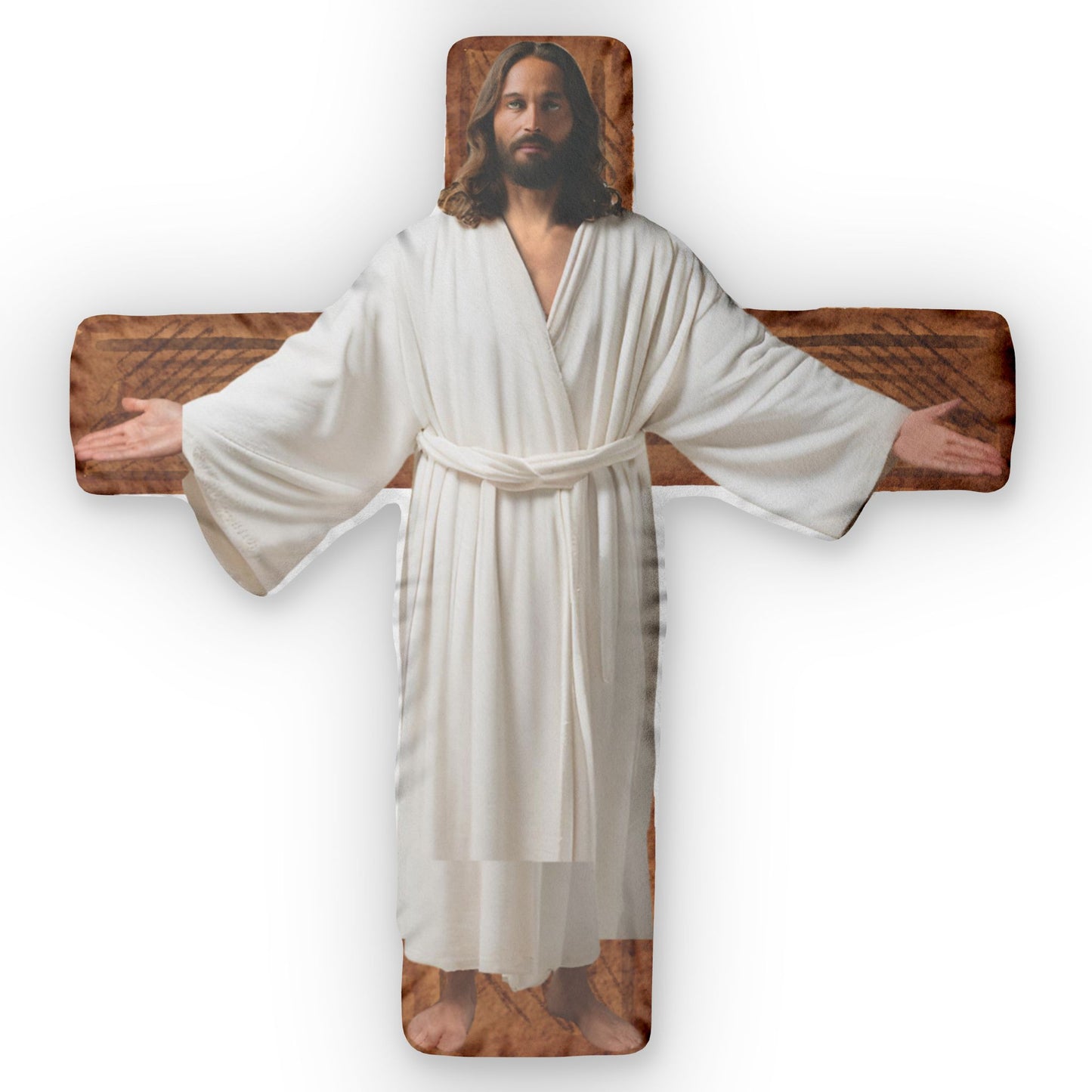 Jesus' Hug - Custom Shaped Pillows