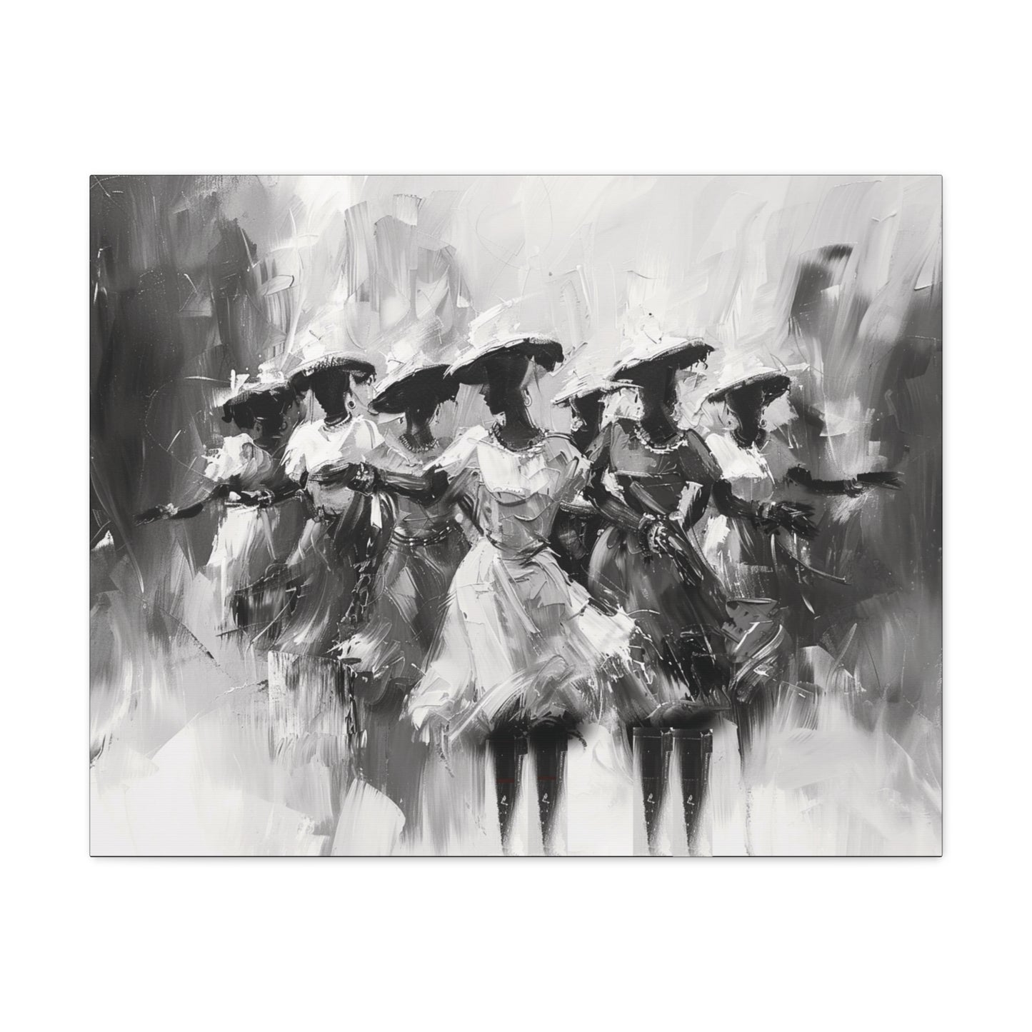 Rhythms of Joy - Canvas b&w Wall Art