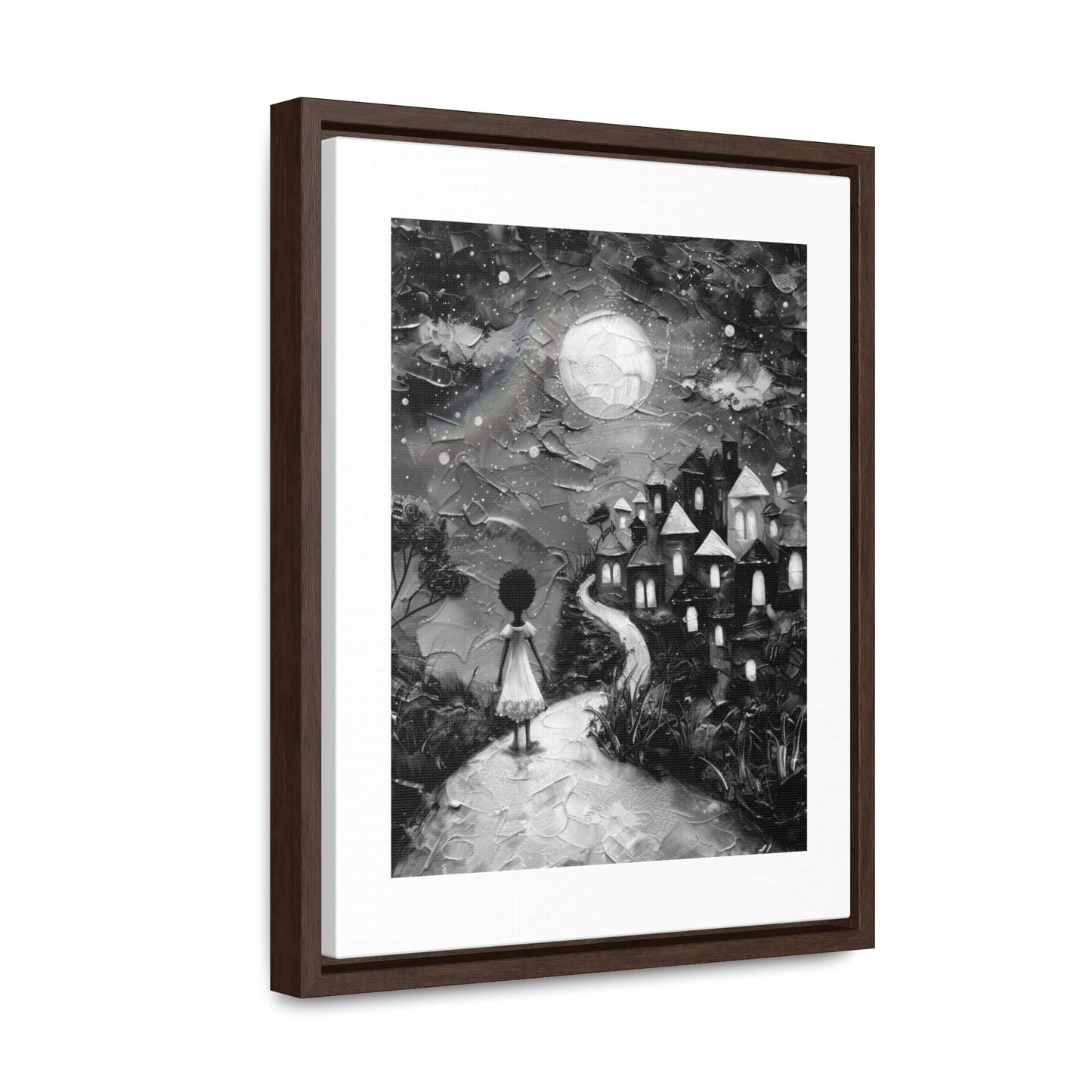Path to Abundance I - Framed Canvas b&w Wall Art
