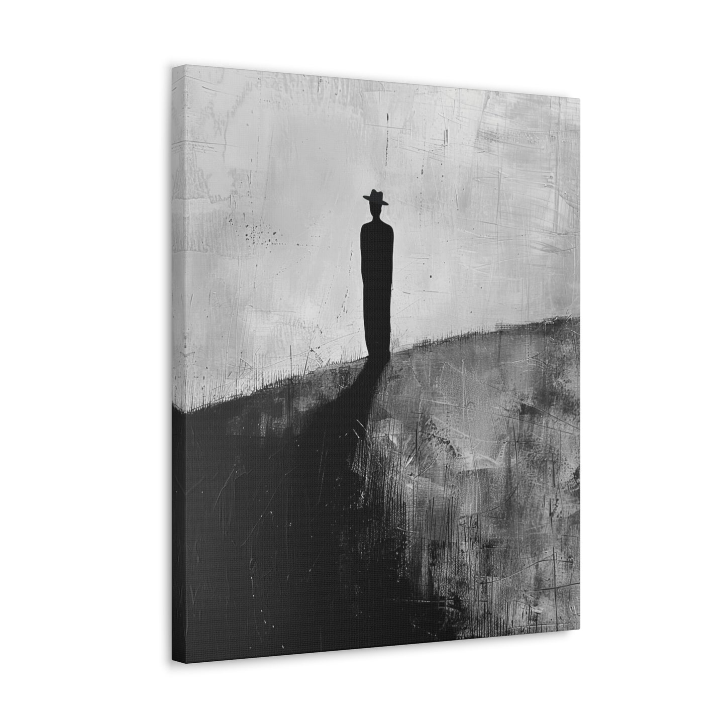 Alone, not Lonely - Canvas b&w Wall Art