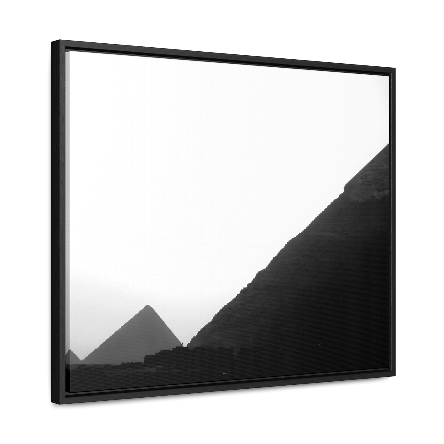 Timeless Echoes - Framed Canvas Photography b&w