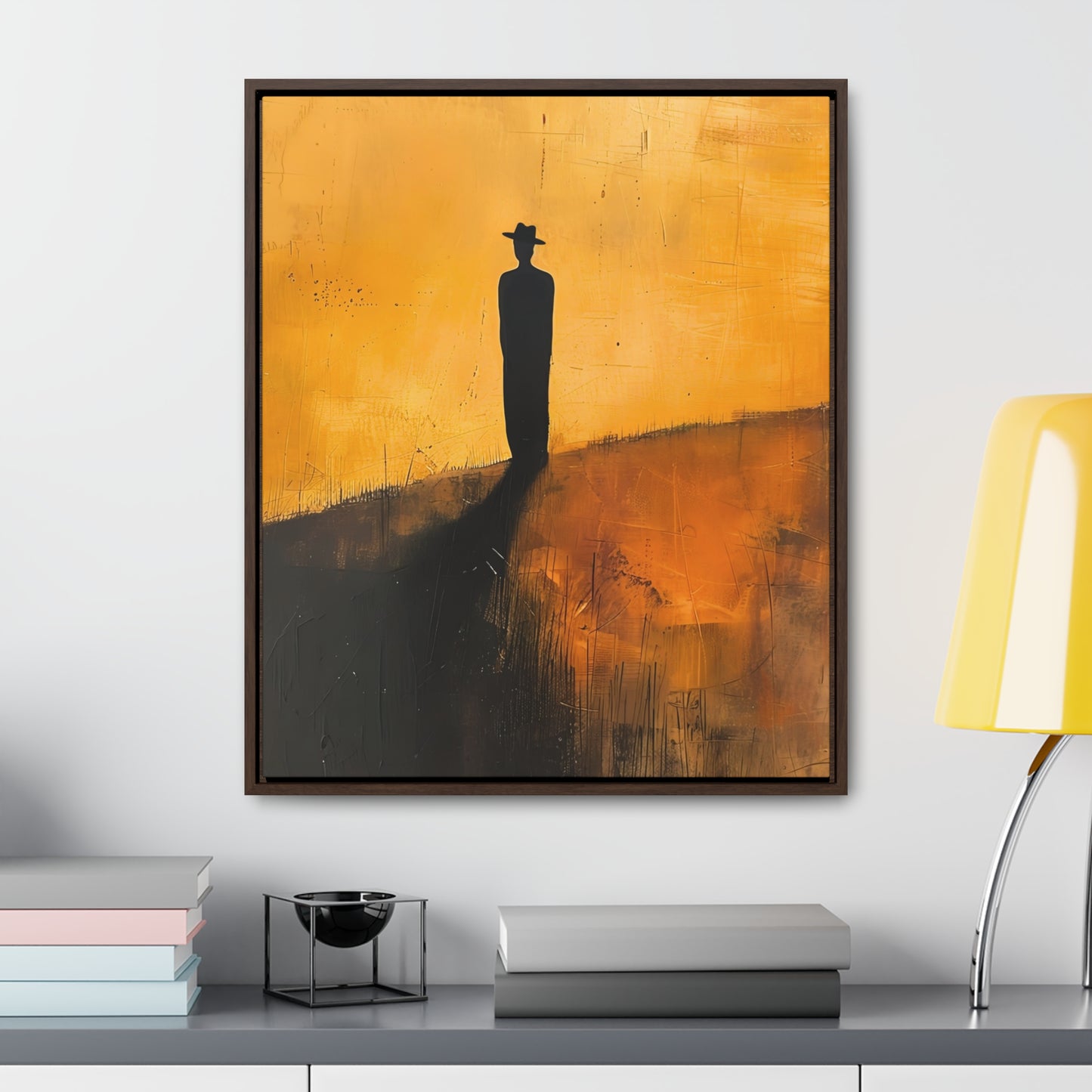 Alone, not Lonely - Framed Canvas Wall Art