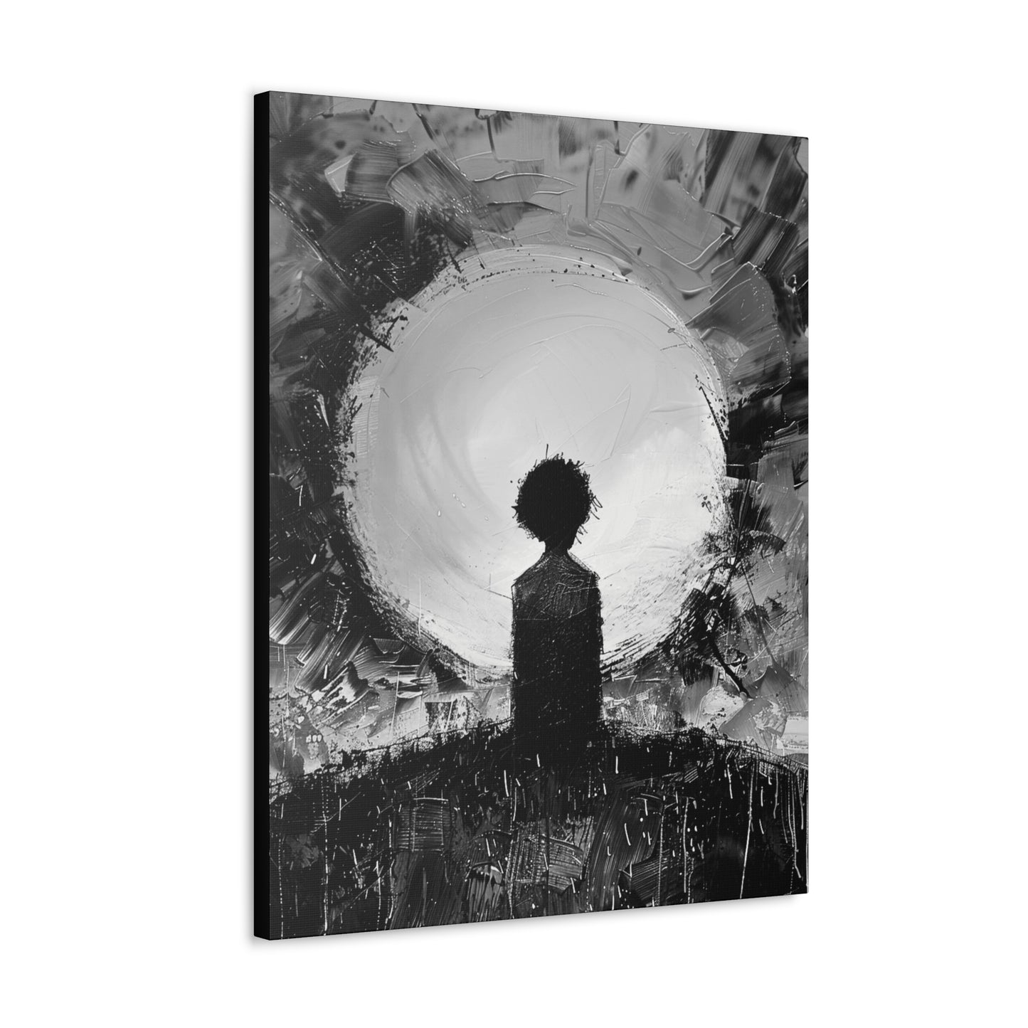 A Dawn of Promise - Canvas b&w Wall Art