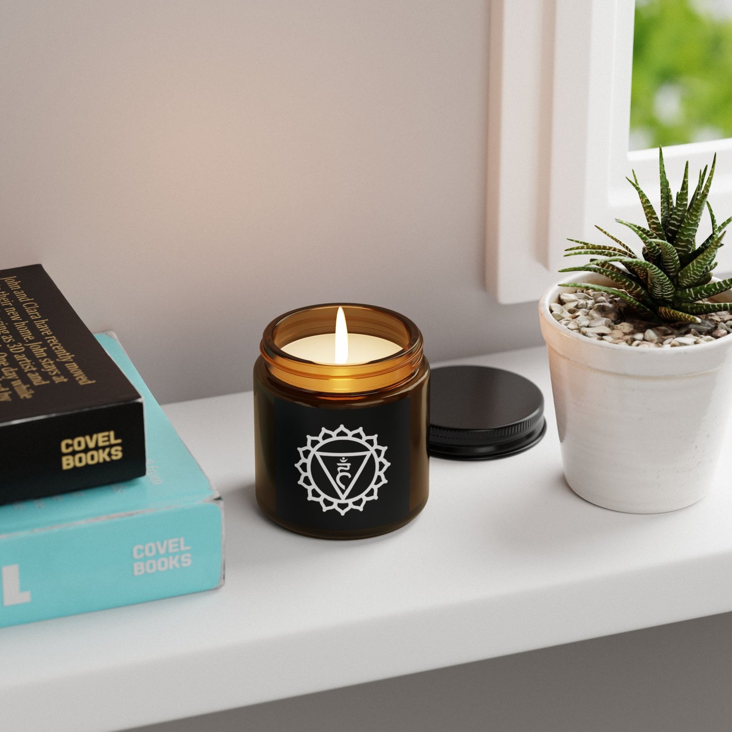 Throat Chakra Candle Jar