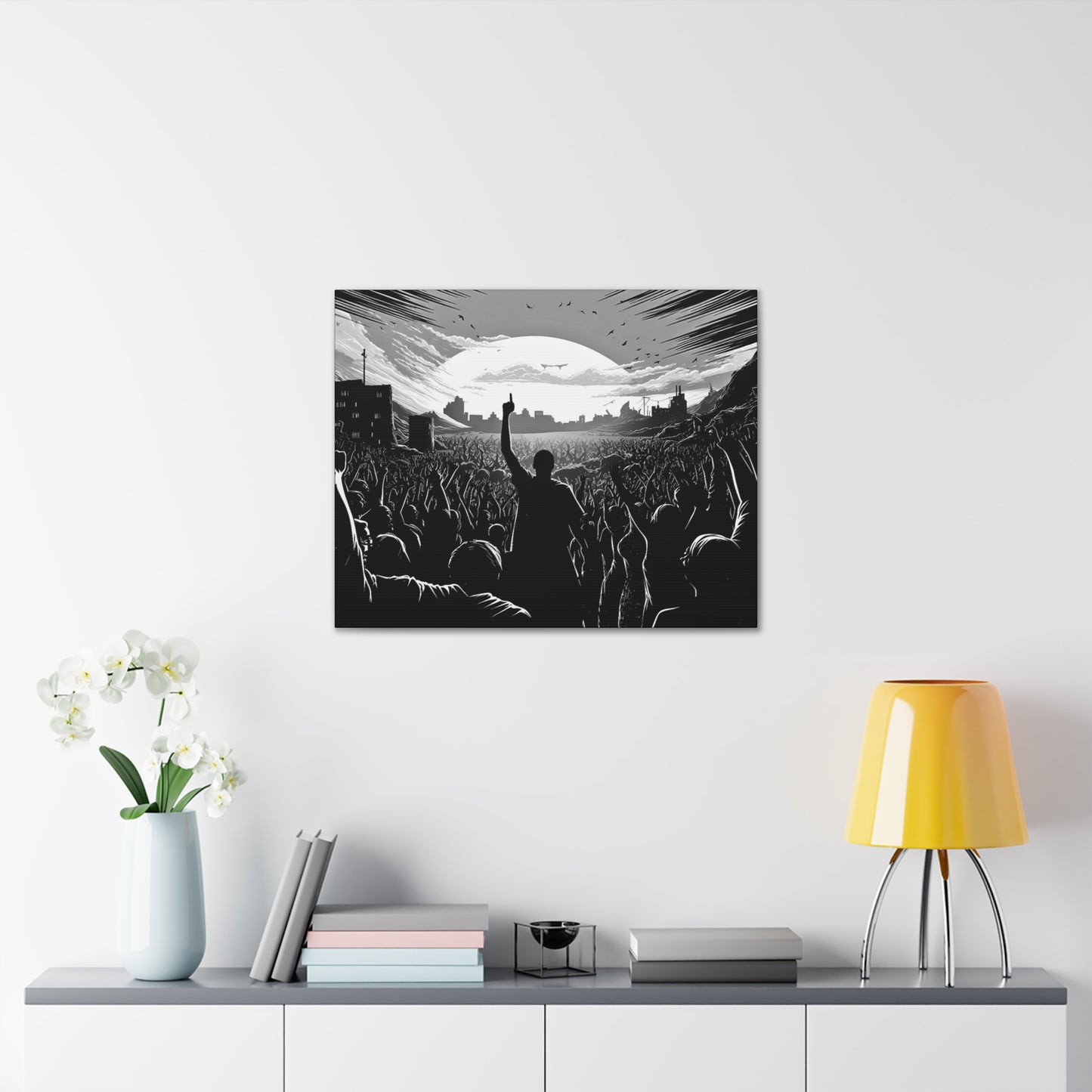 One! - Canvas b&w Wall Art